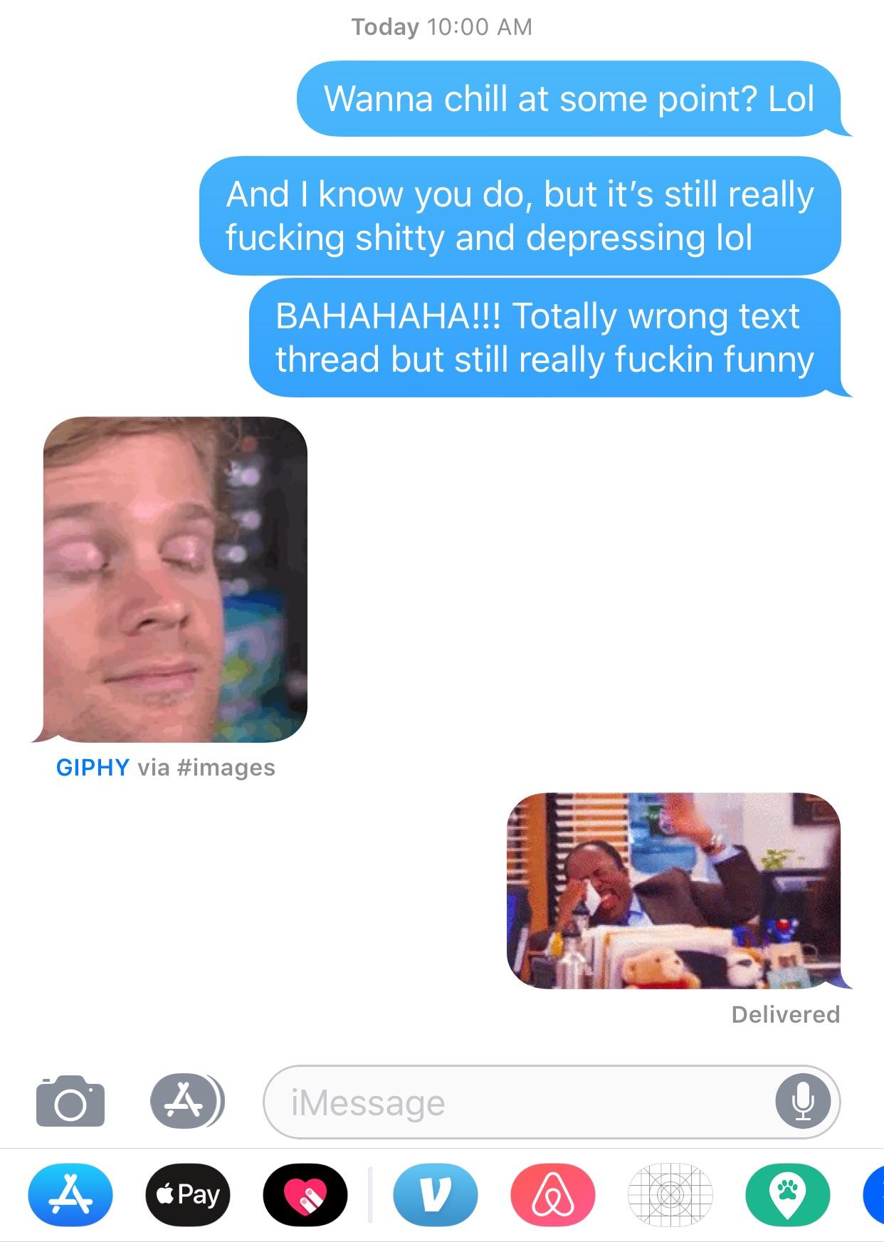 I hate my own company. r/texts