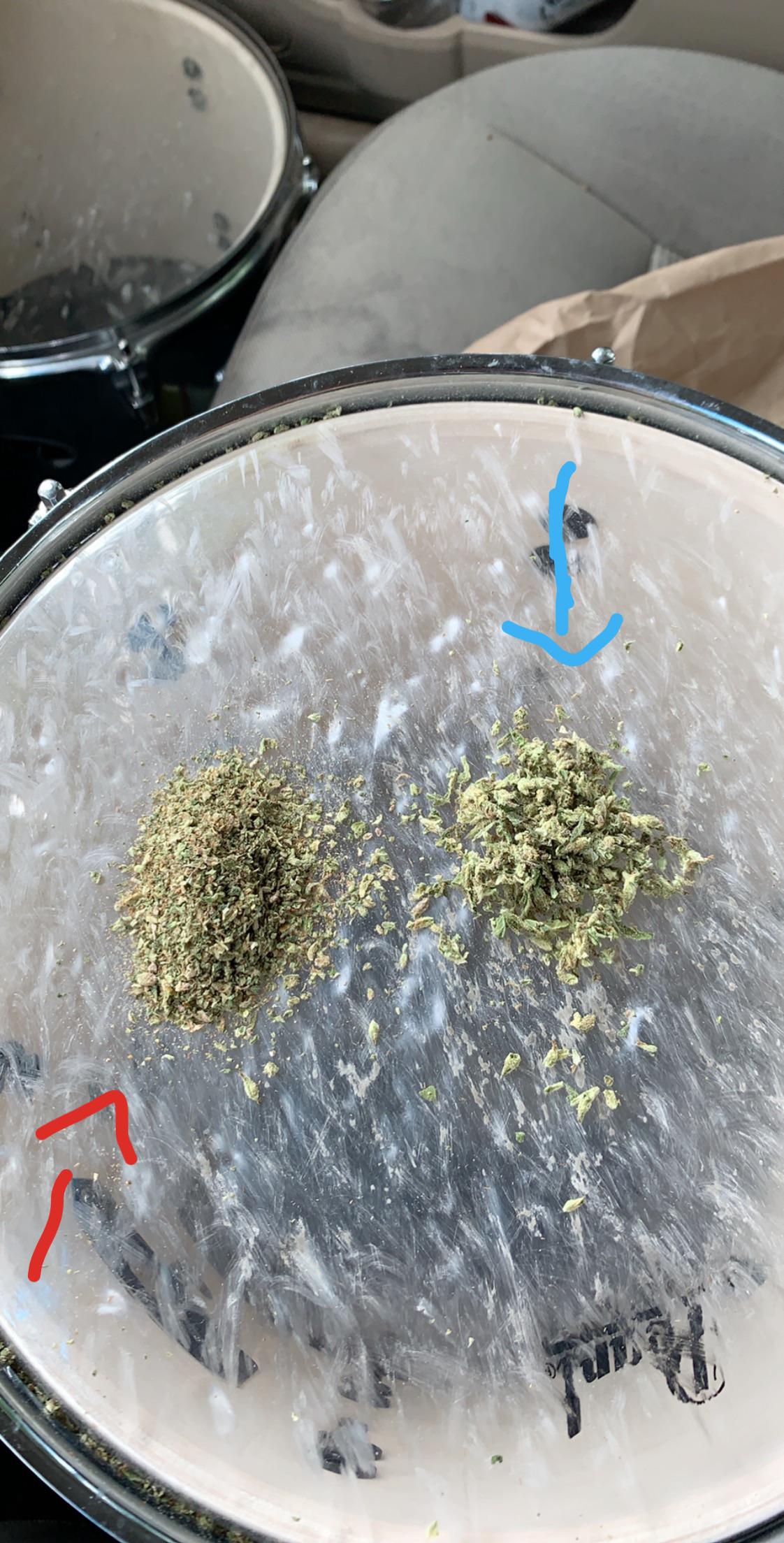 When grinding your weed which do you prefer? Blue Hand RedGrinder r