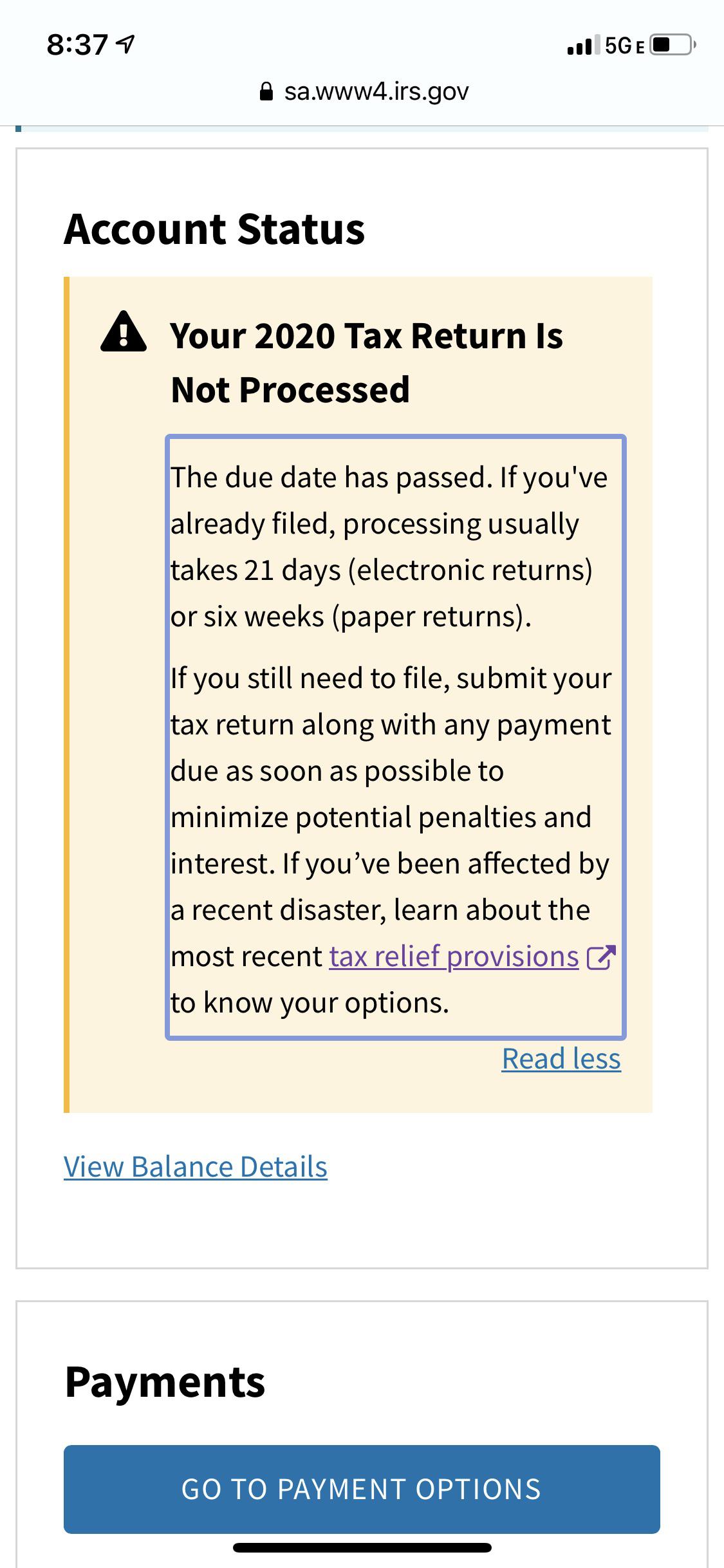 Filed April. Why does it say still not processed?? r/IRS