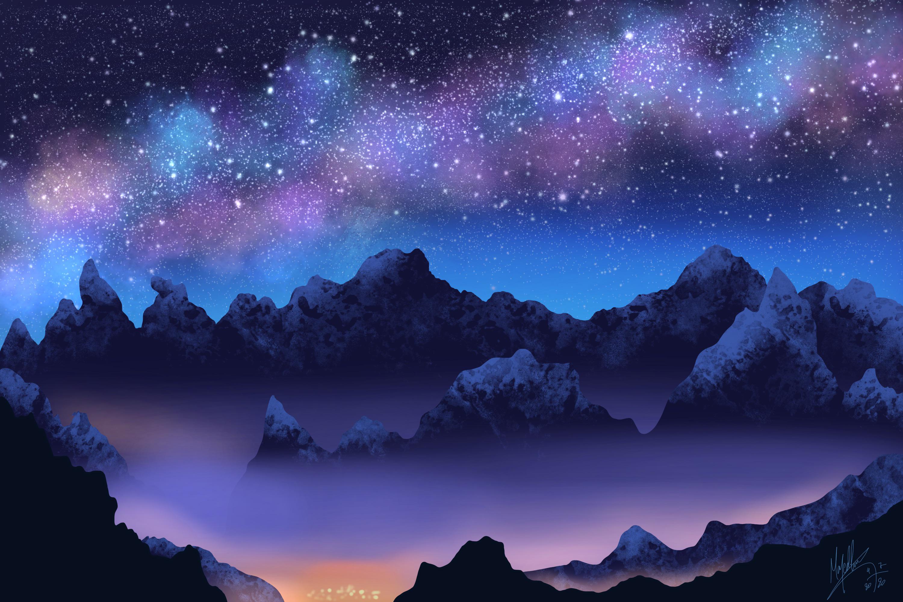 My first digital painting on my new iPad Pro 2017 using procreate r