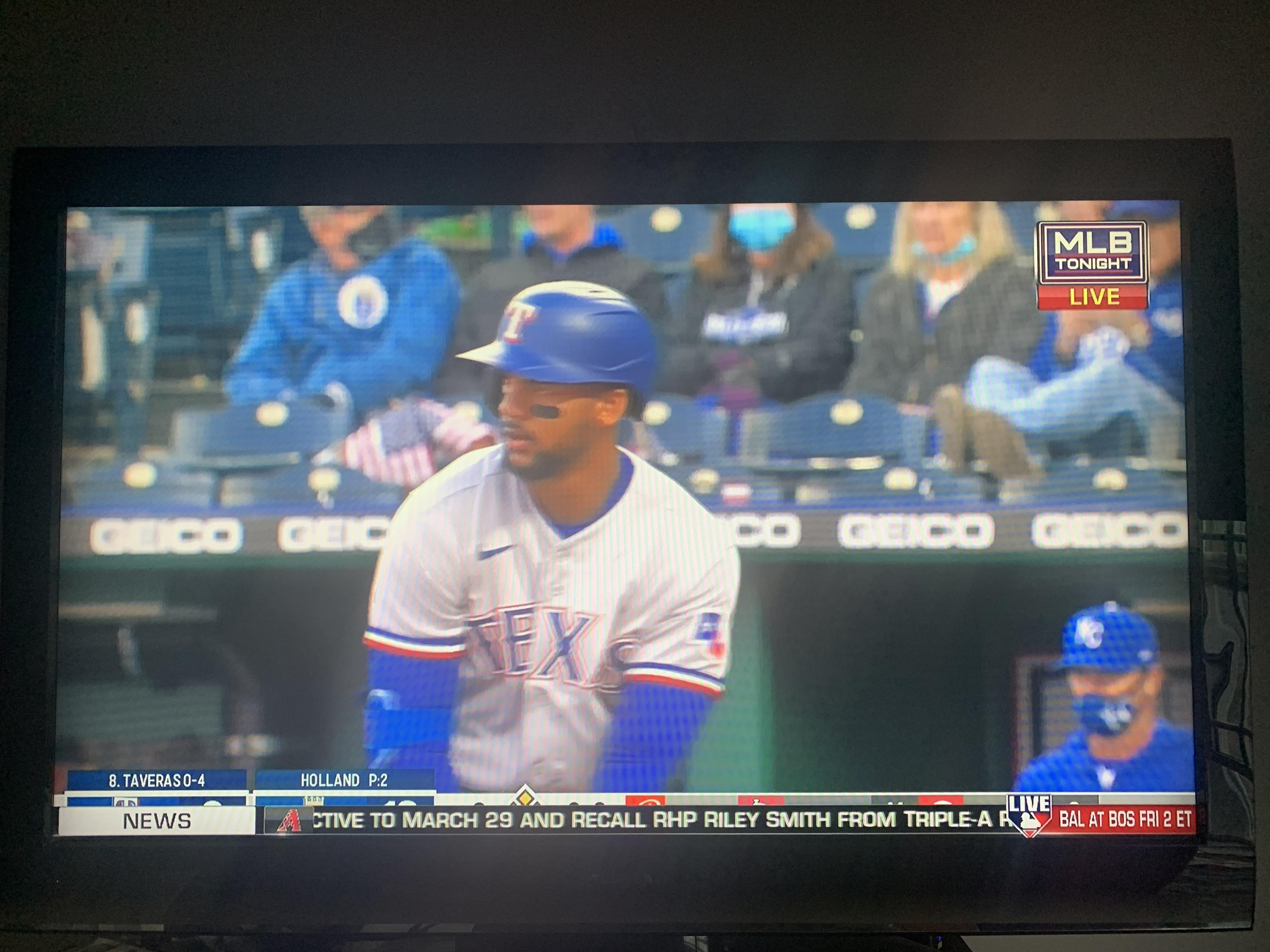 MLB Network ticker now covers 90 of the in game Bally ticker baseball