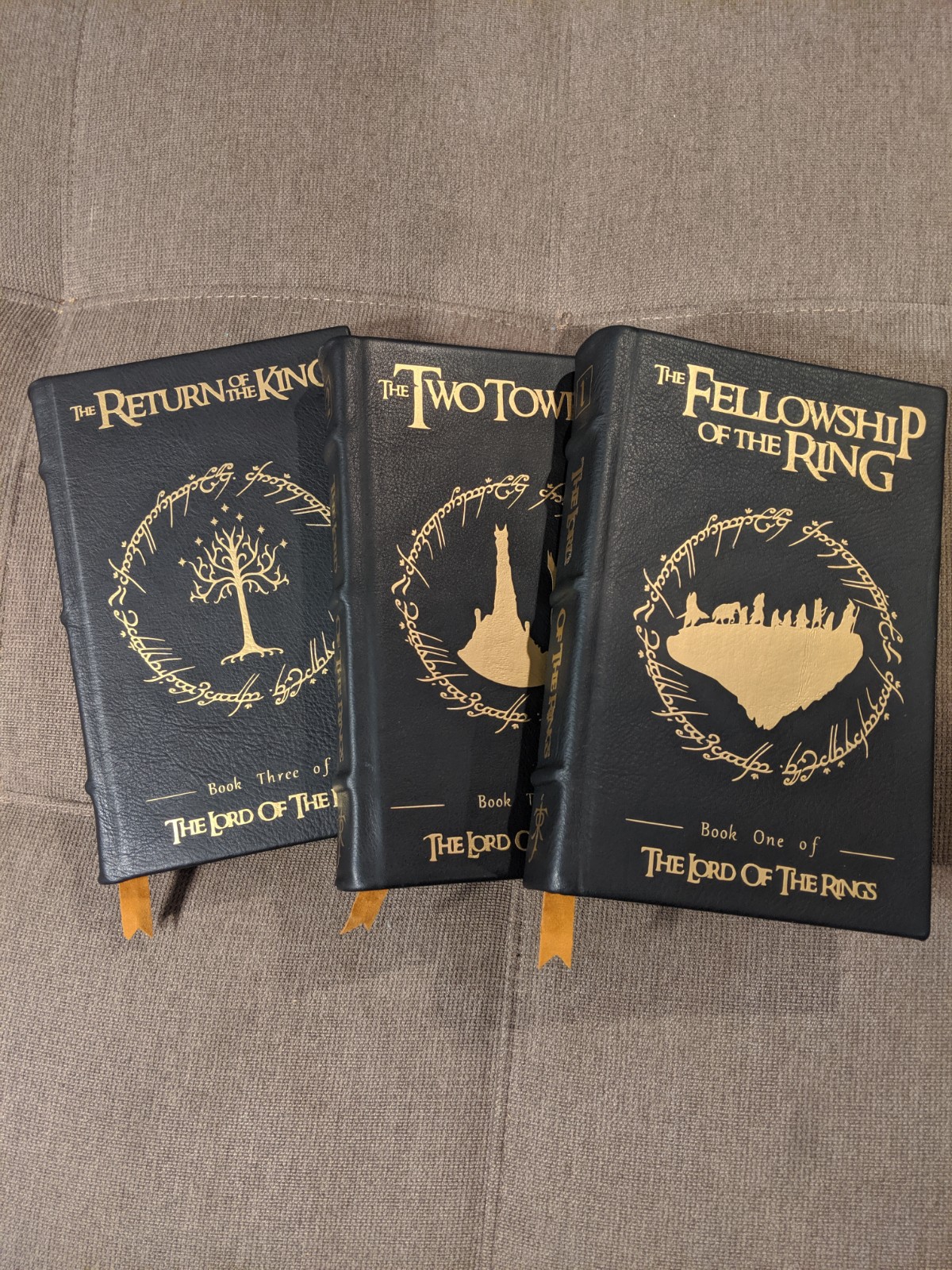 I leather wrapped my copies of Lord of the Rings [Self Promo] scifi