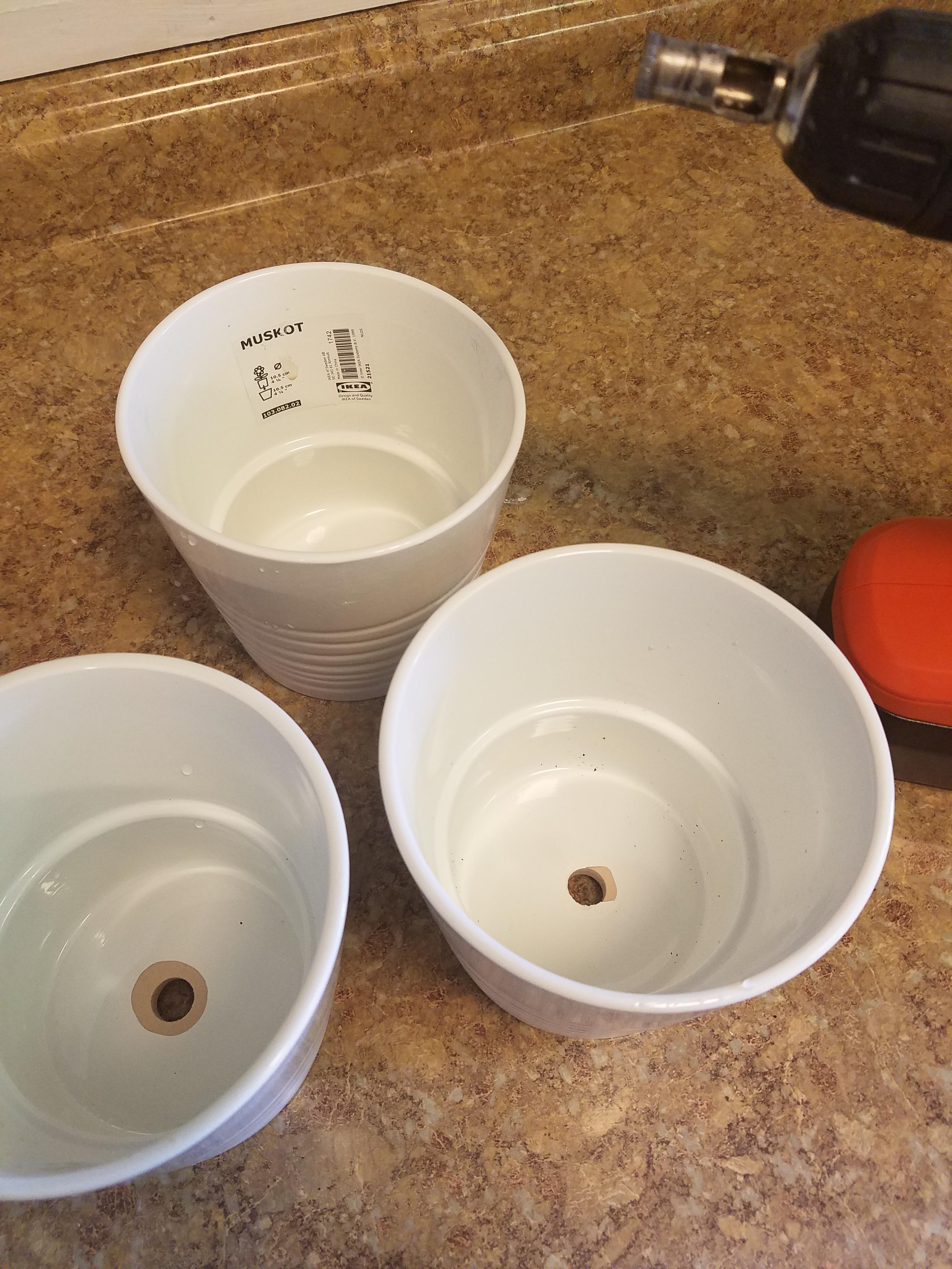 All the potted succulents and pots at Ikea have no drainage... so I