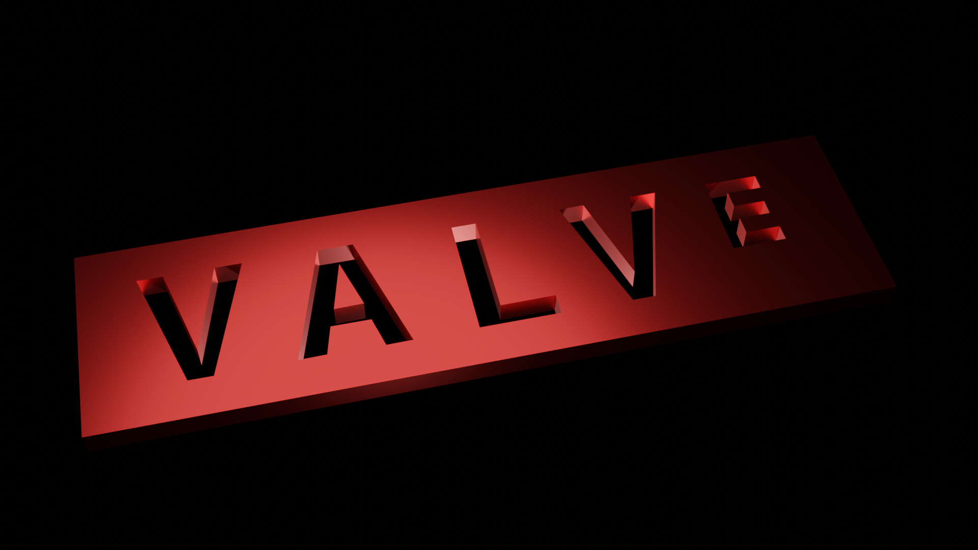 I made a 3D Valve logo in Blender r/valve