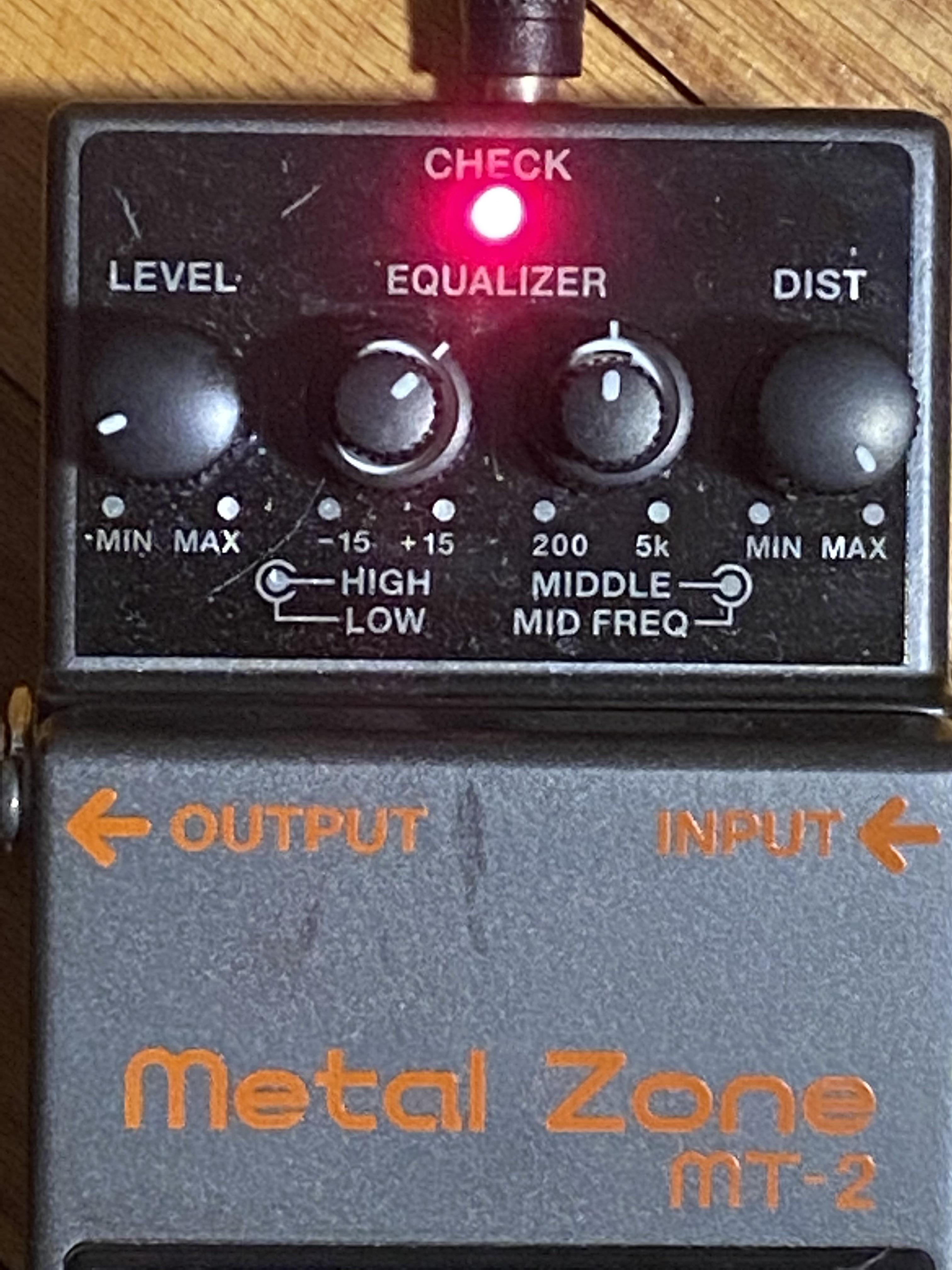 suggestions for black flag/minor threat tone settings for boss mt2 or