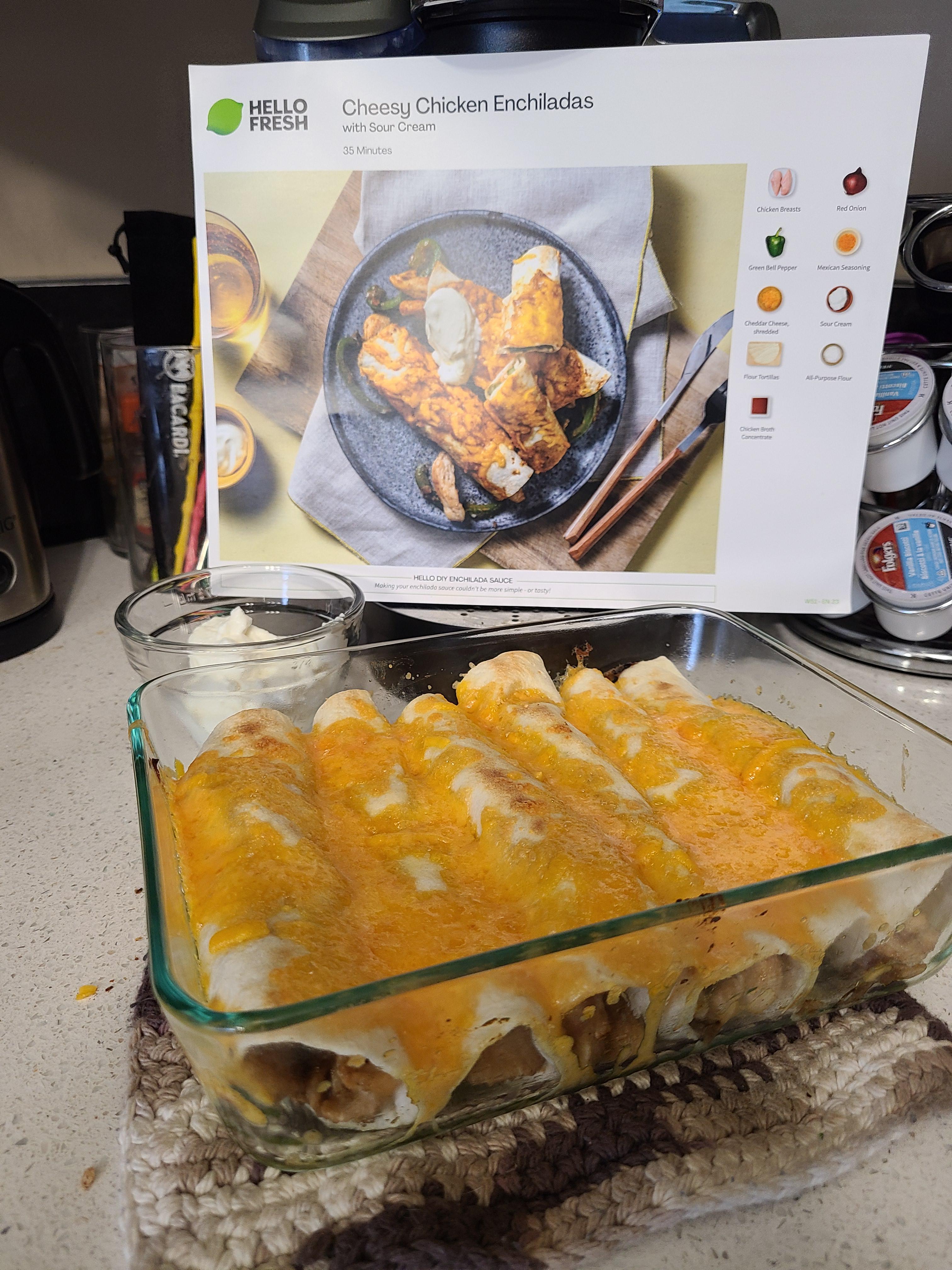 Cheesy Chicken Enchiladas 😍 r/hellofresh