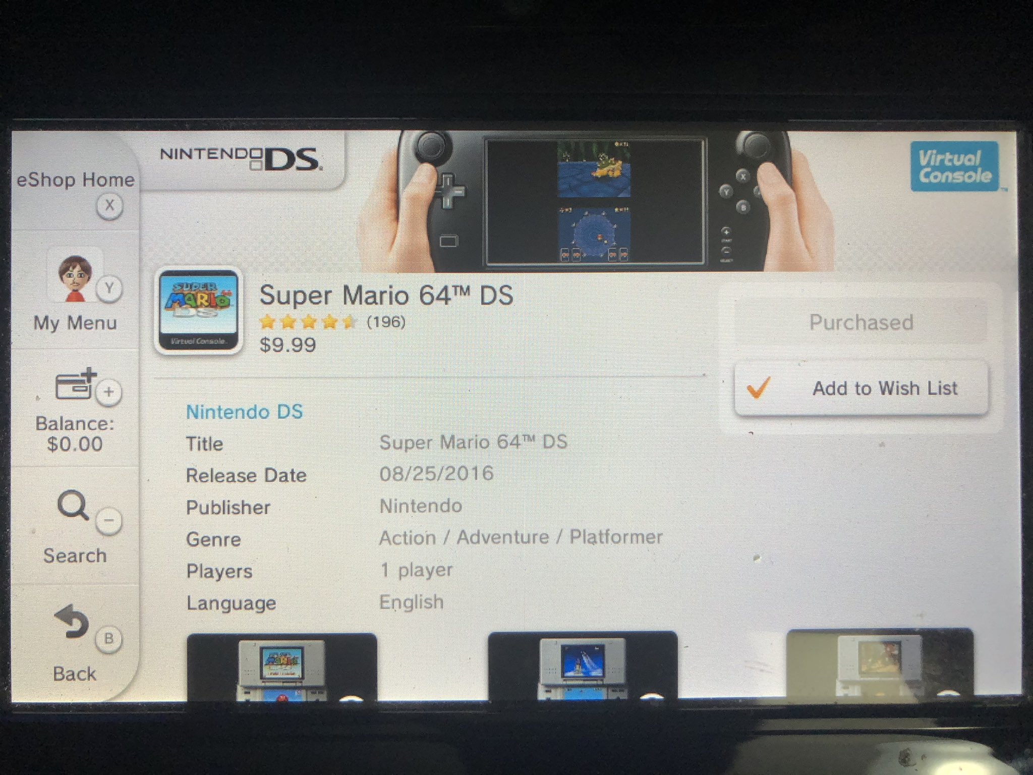 If there is only 1 Virtual Console game I'd highly getting before the Wii U