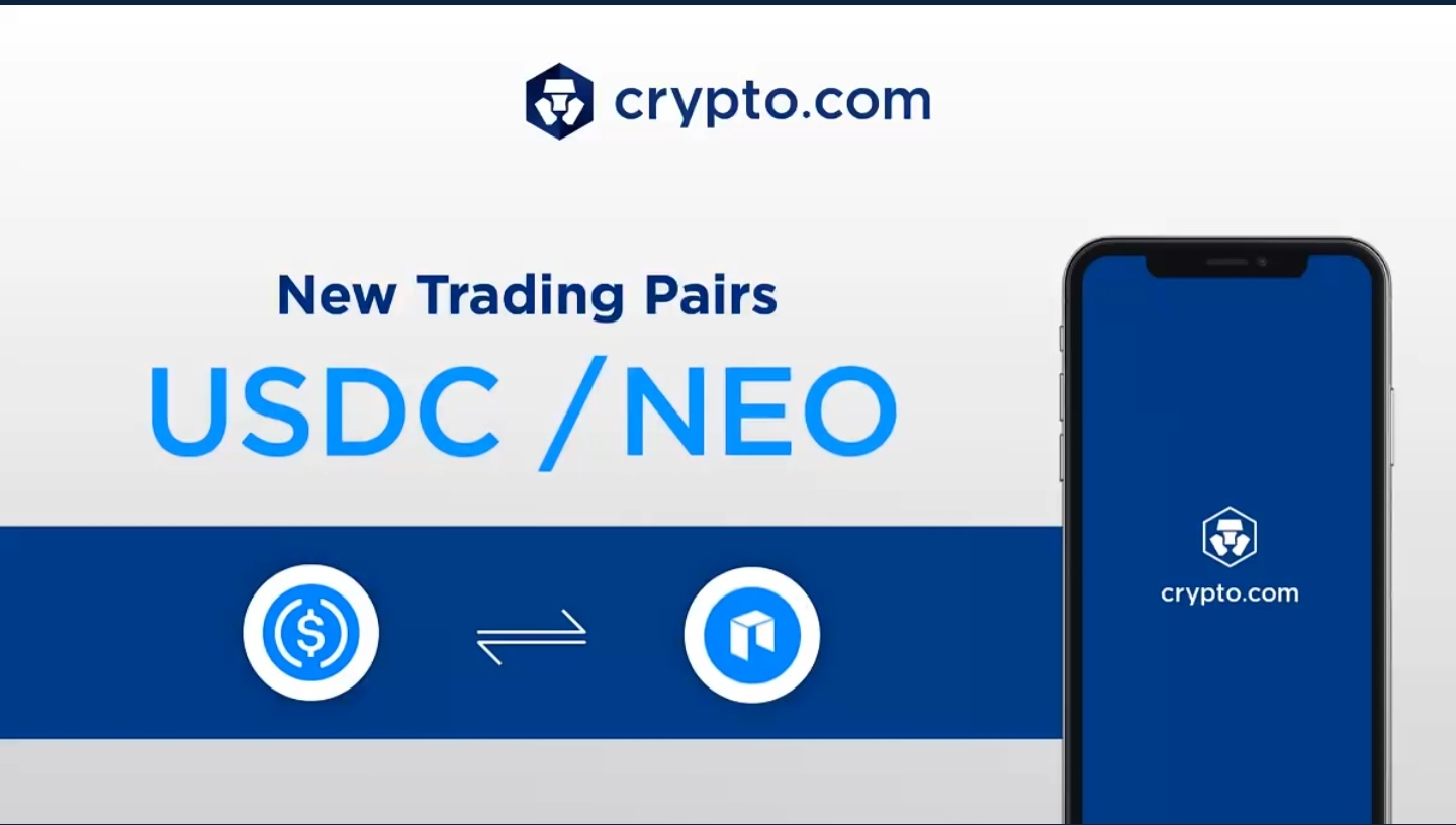 NEO now trading with USDC on Crypto dot Com r/NEO