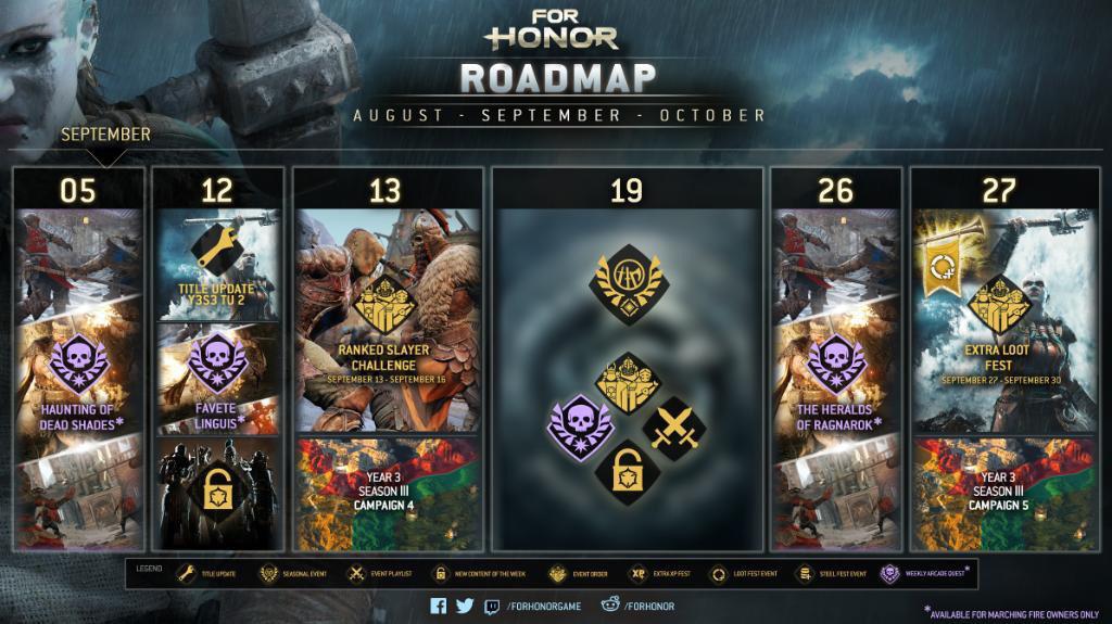 September Roadmap r/forhonor