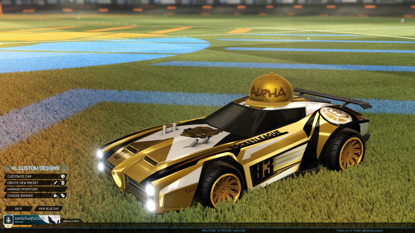 [Dominus] [Titanium White RLCS] [Gold Cap] [Goldstone] r/RLCustomDesigns