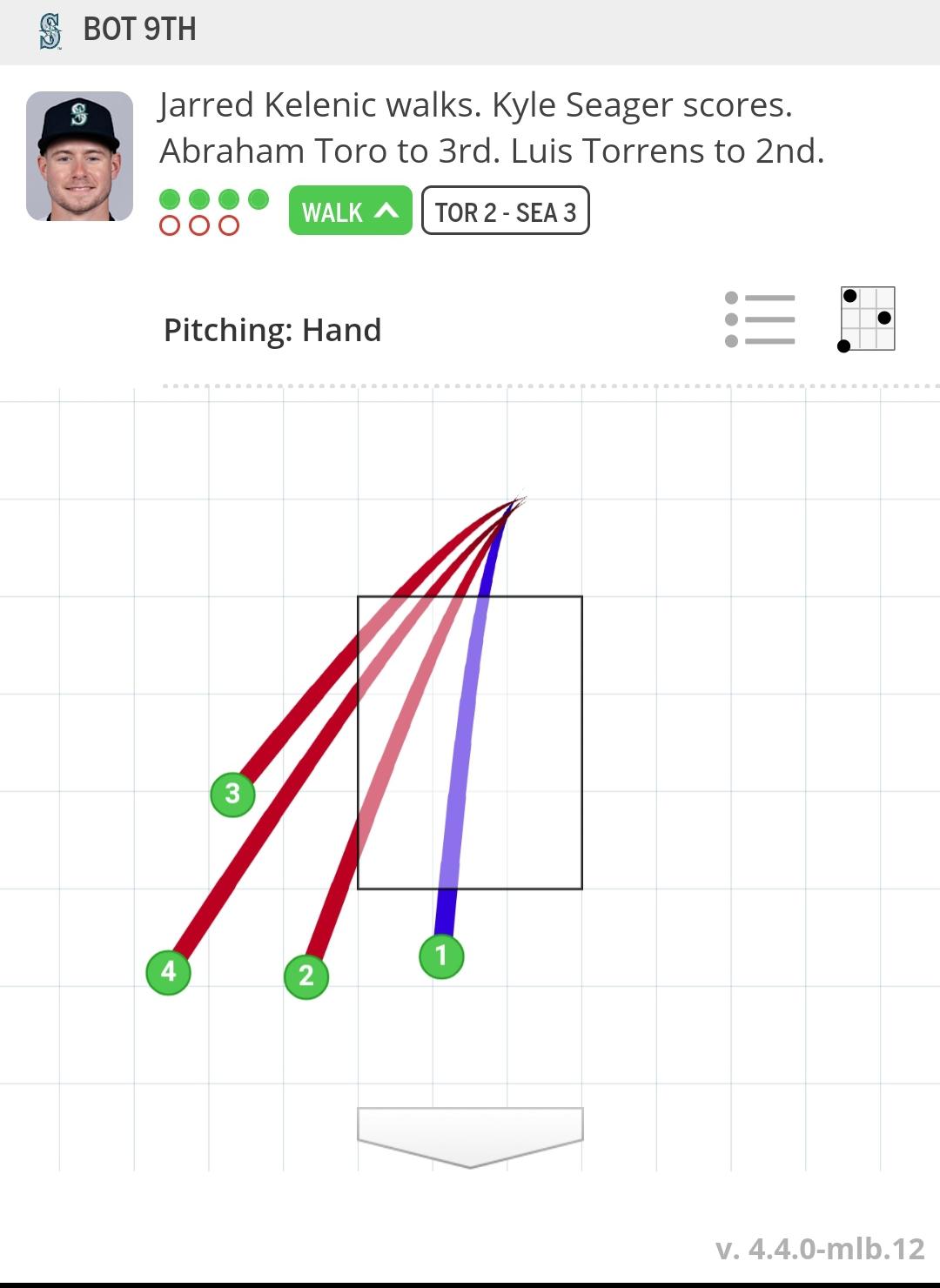 Not the best pitches in the last ab of the game.. r/baseball