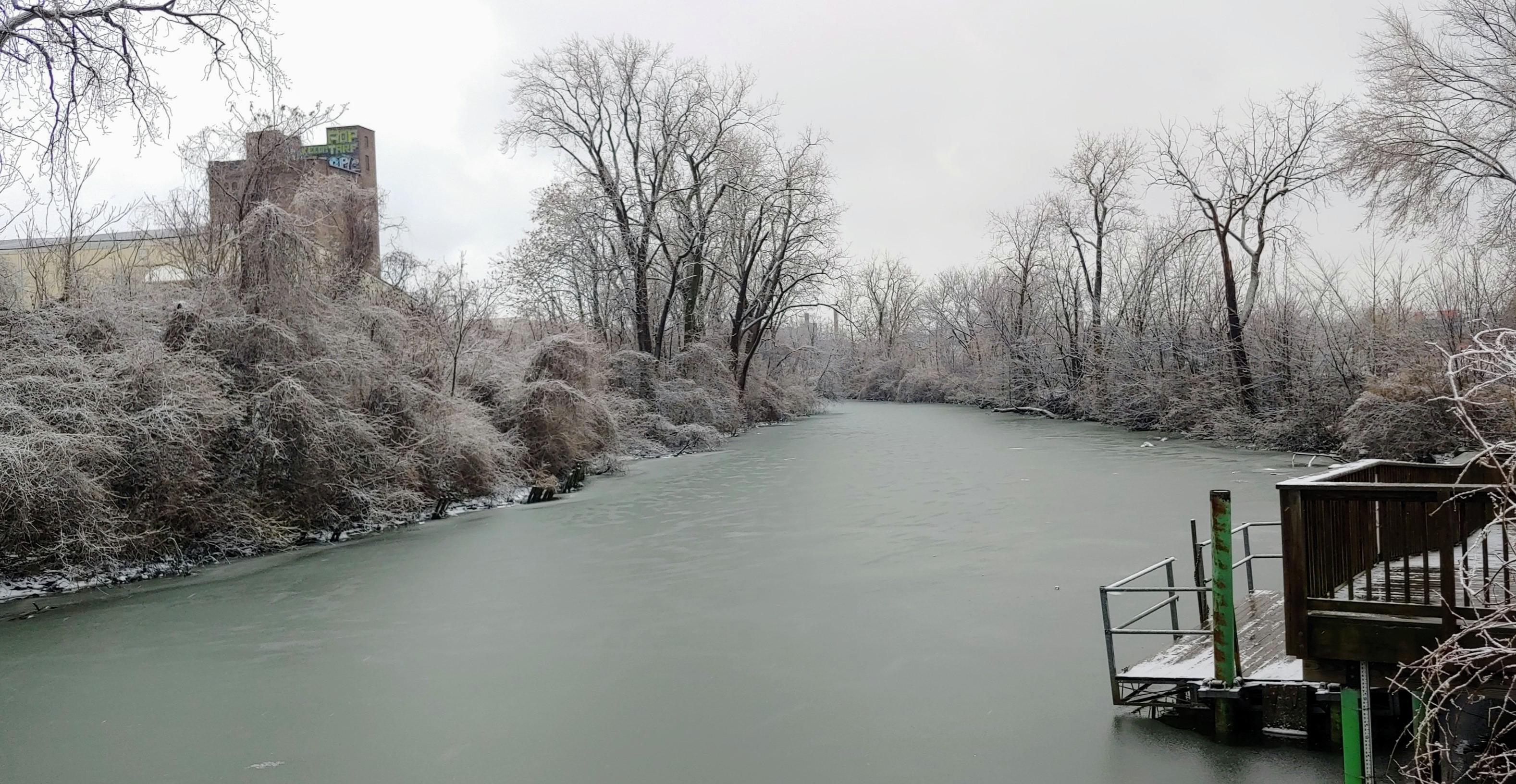 Swan Creek, downtown Toledo 01/26/21 r/toledo