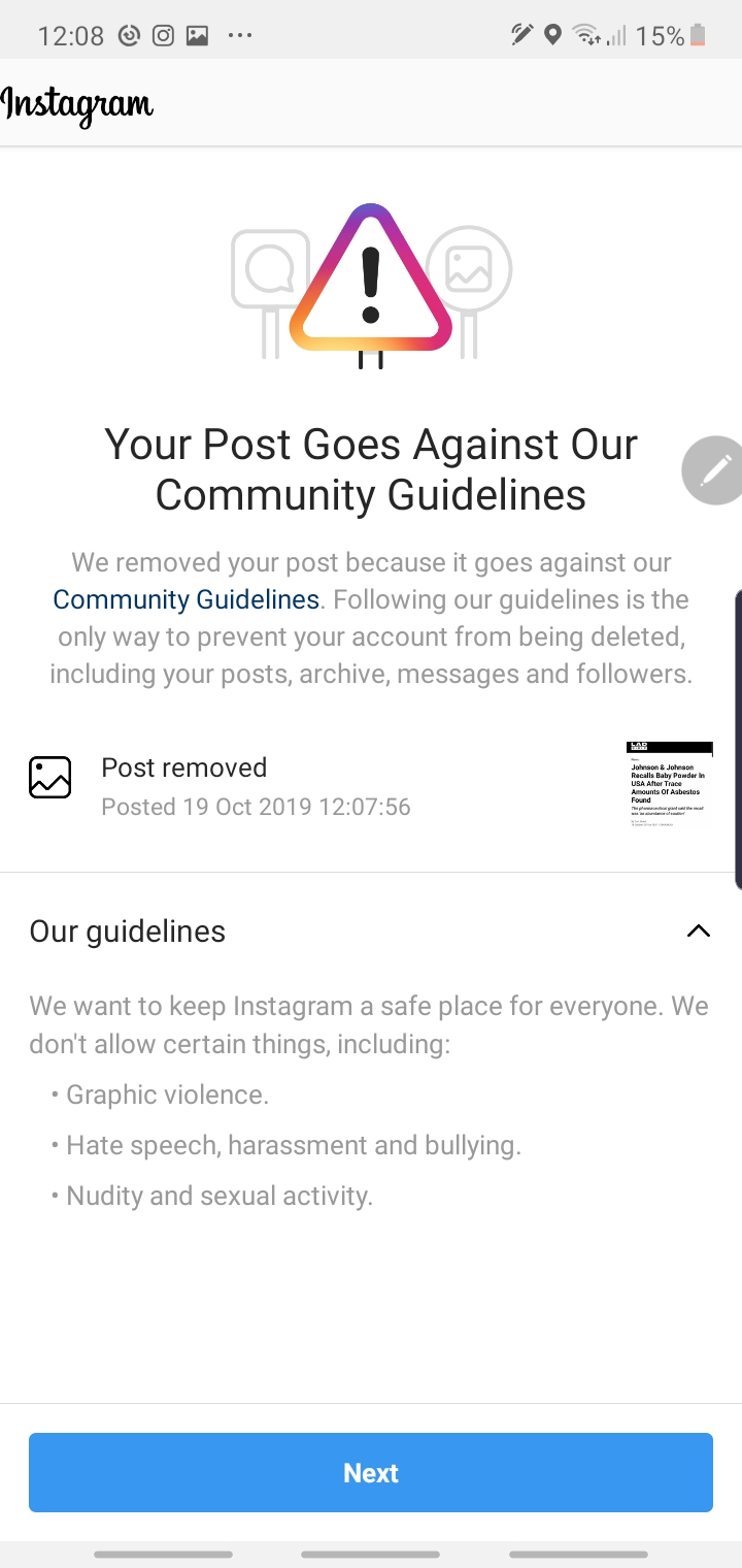 Can't post any pictures!? Every time I post a pic it gets removed can