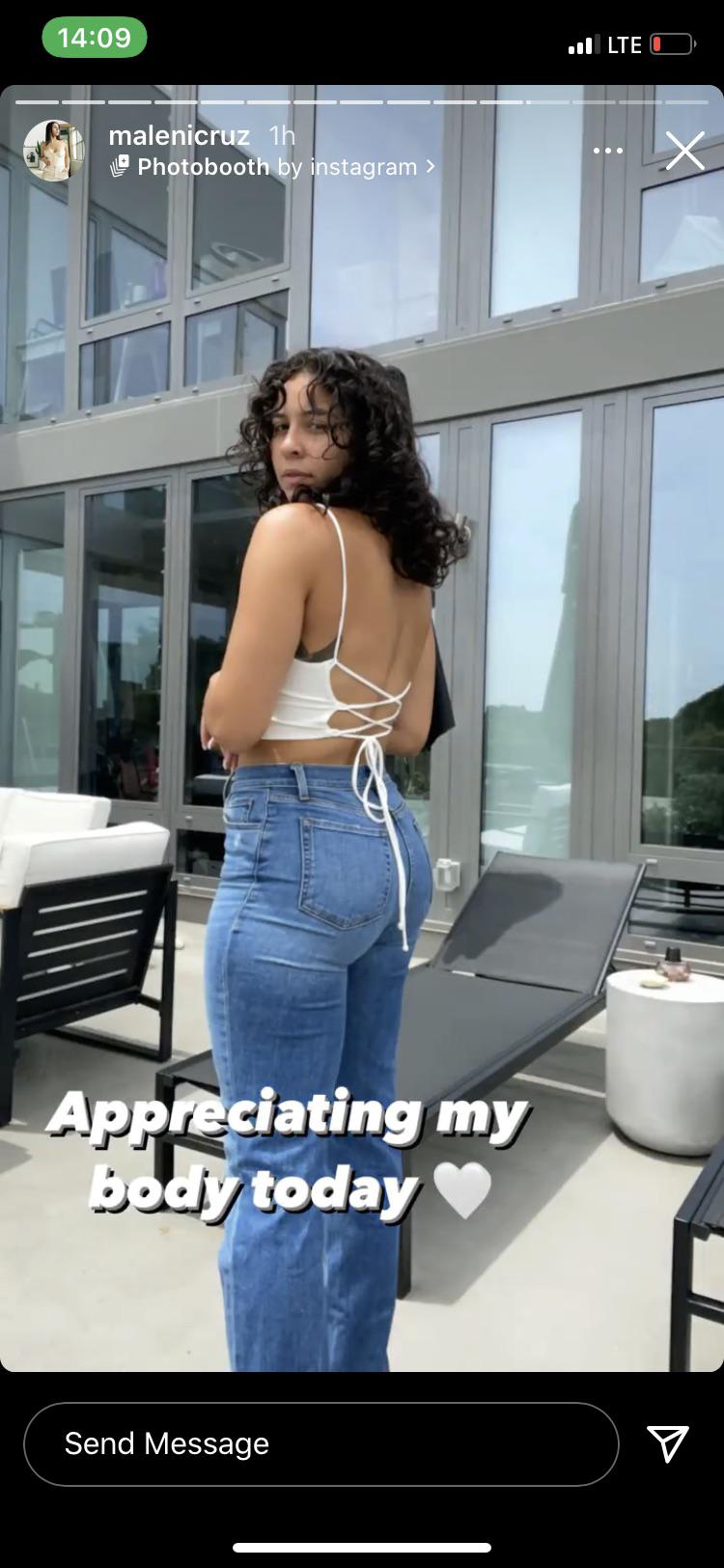 Maleni Cruz latest IG story : MaleniCruz