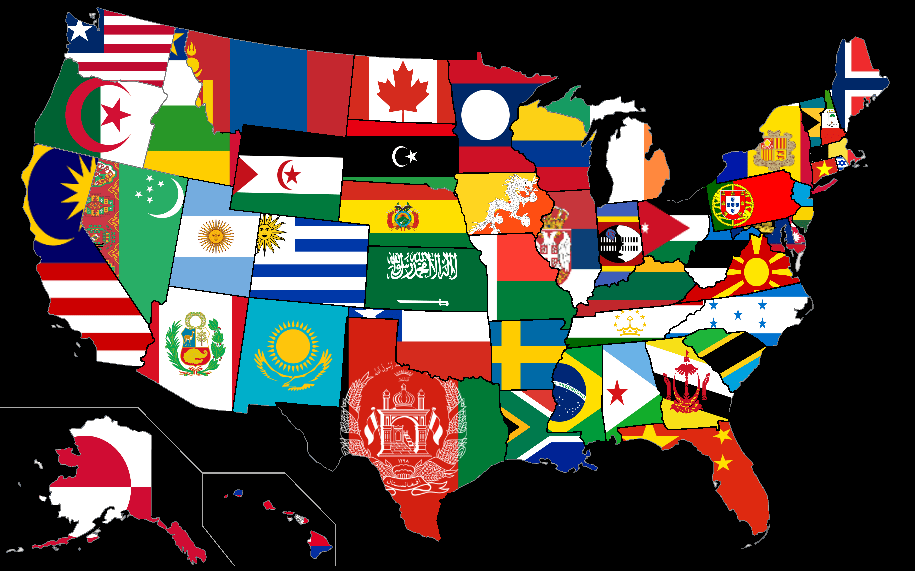 [OC] US States compared to countries of similar population density [915