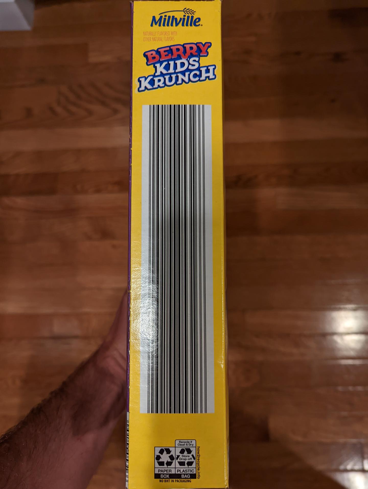 This barcode on the side of a cereal box r/AbsoluteUnits