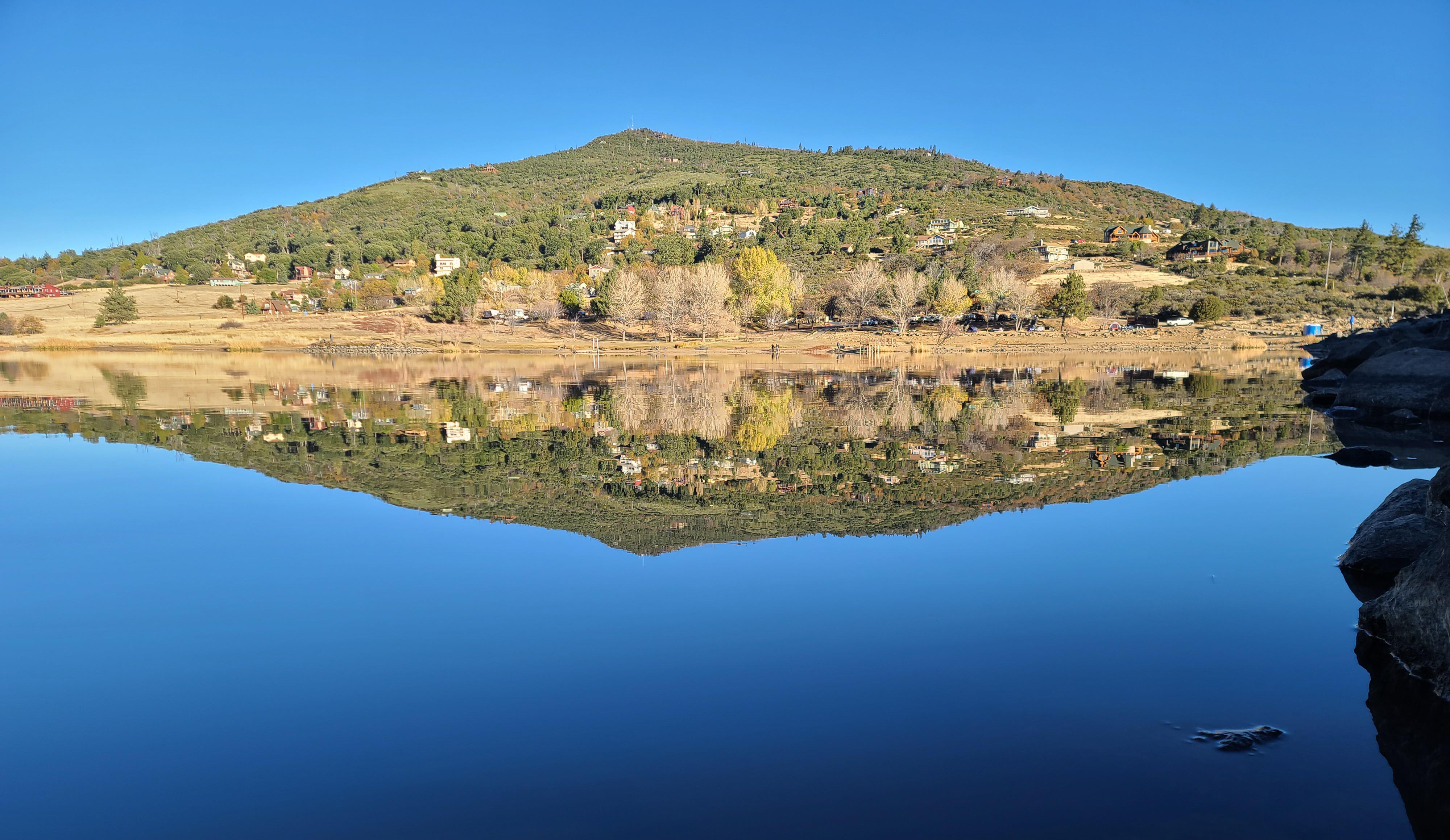 Lake Cuyamaca. Glass calm. r/sandiego