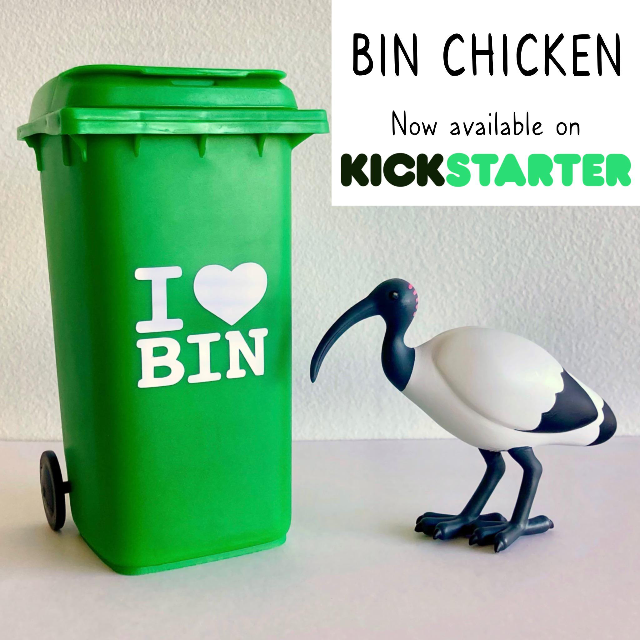 Bin Chicken designer art toy, now on Kickstarter! r/binchicken