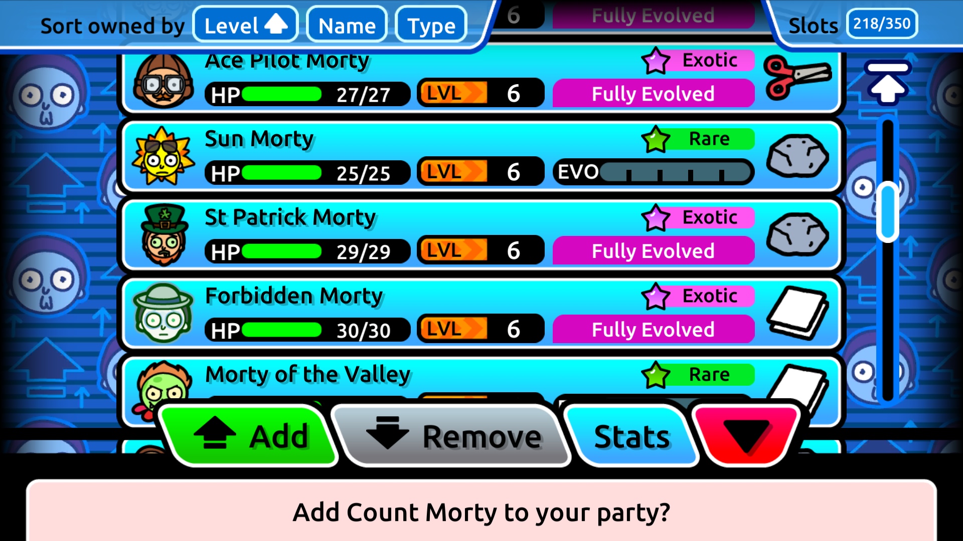 Amy thing for egggggggg morty PocketMortys