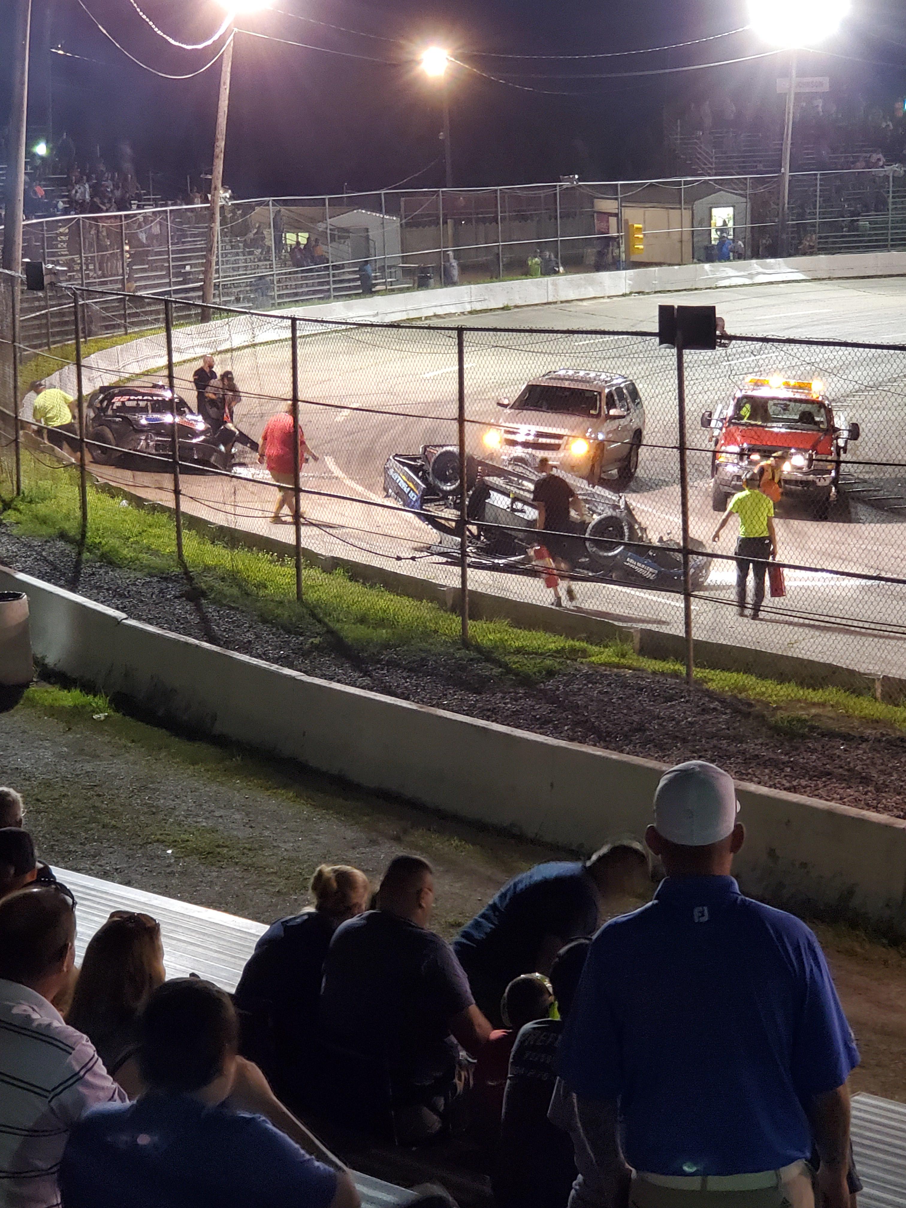 Exciting night at Southside Speedway. Both drivers okay. r/NASCAR