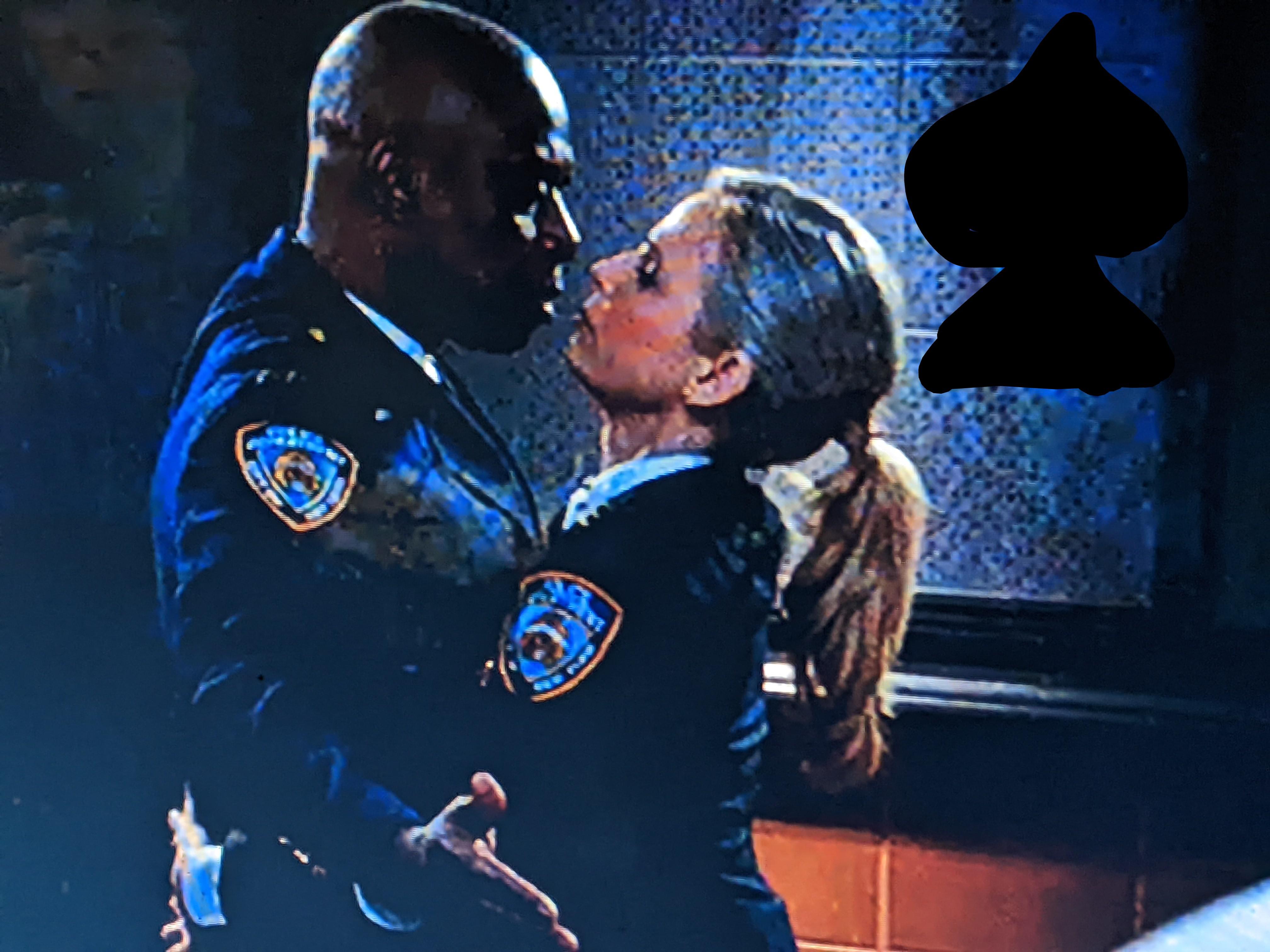 Watching Brooklyn 99 sorry for the picture quality but what do people