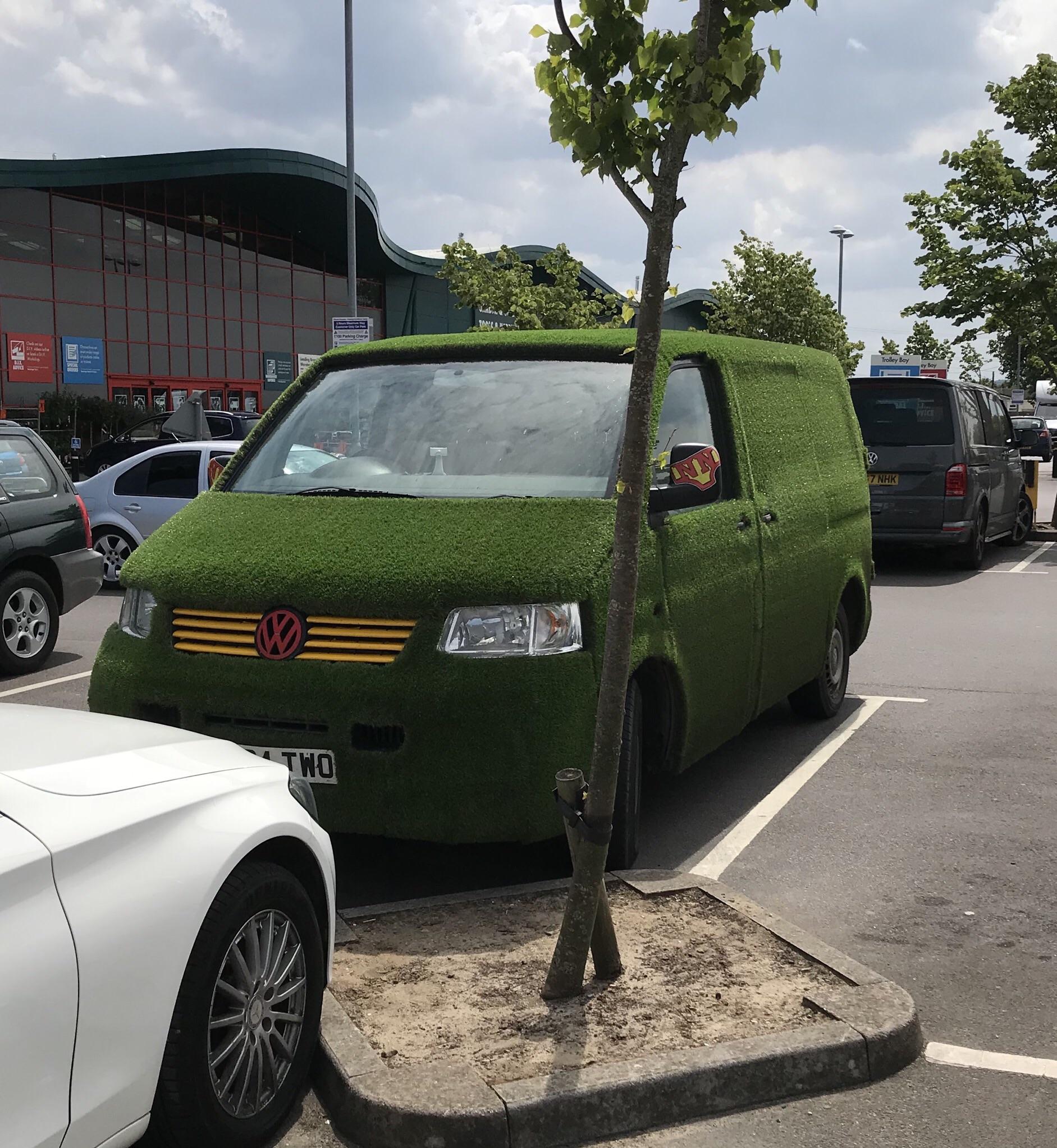 The mystery van... made of grass? r/ATBGE