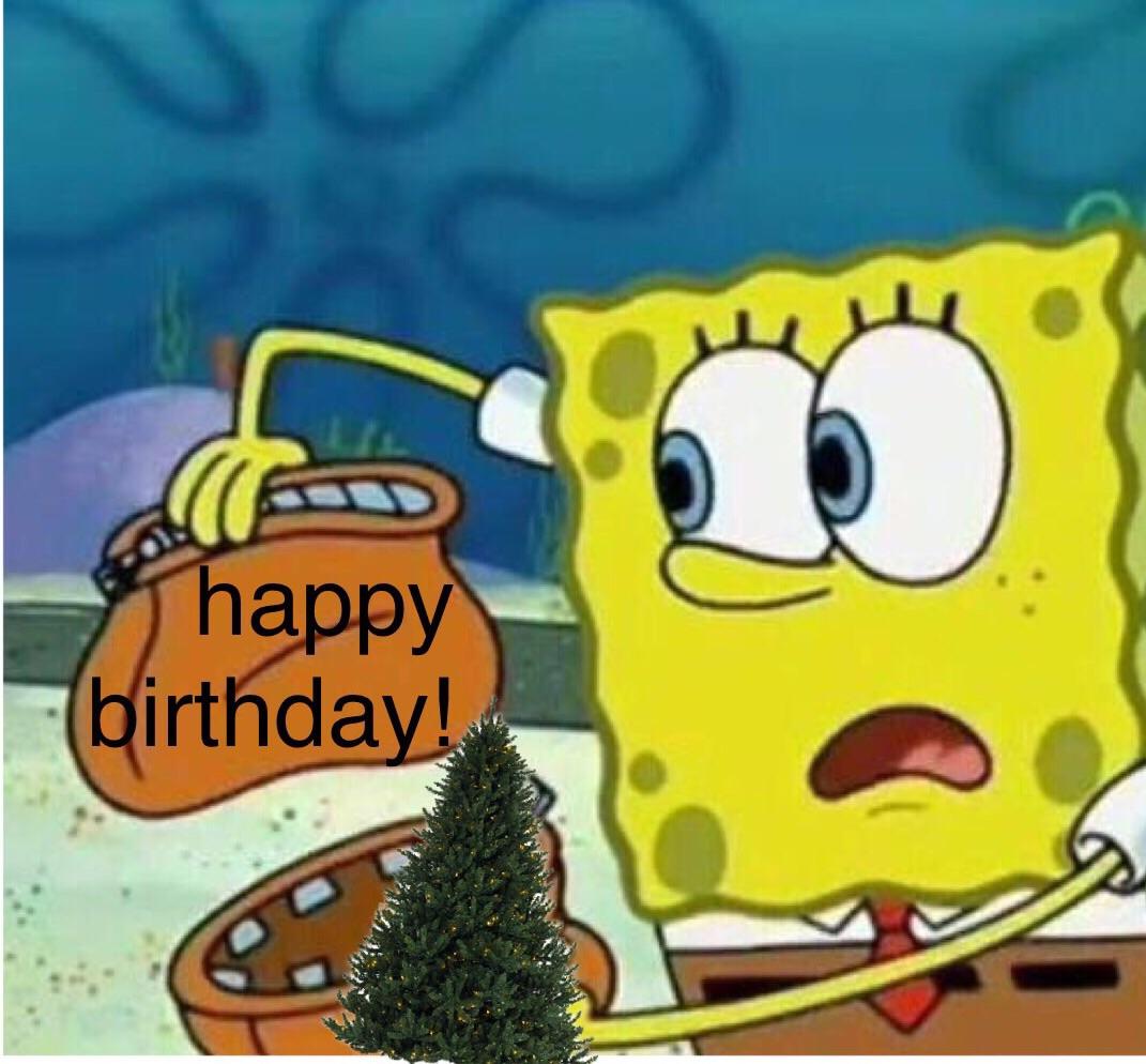 when your birthday is the day after christmas BikiniBottomTwitter