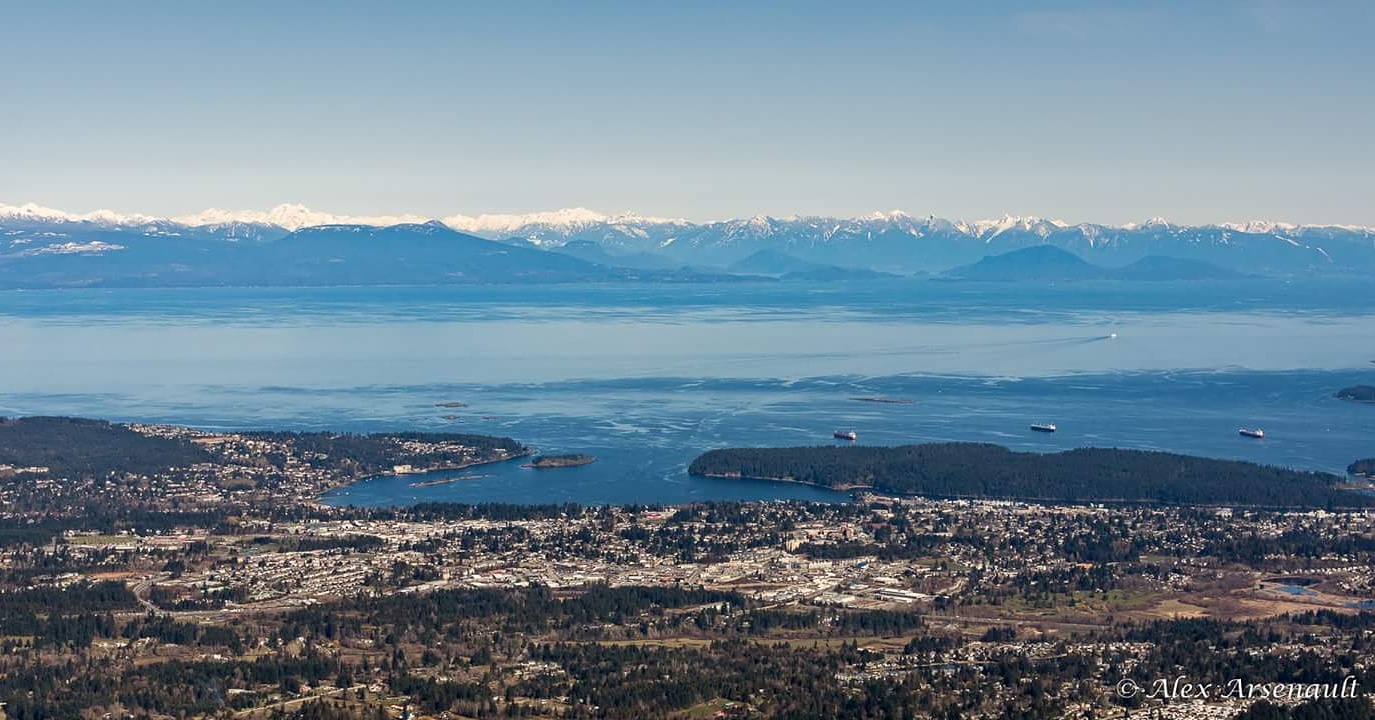 The view from Mount Benson. r/nanaimo