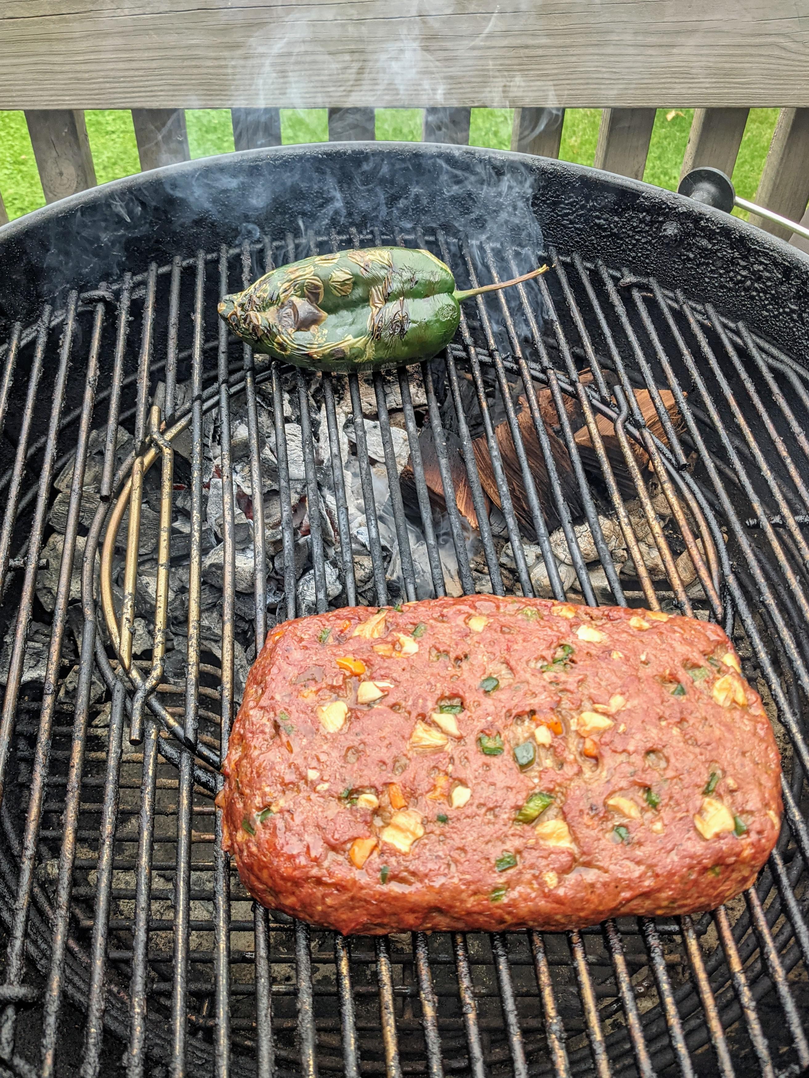 Smoked meatloaf on the er MasterTouch r/webergrills