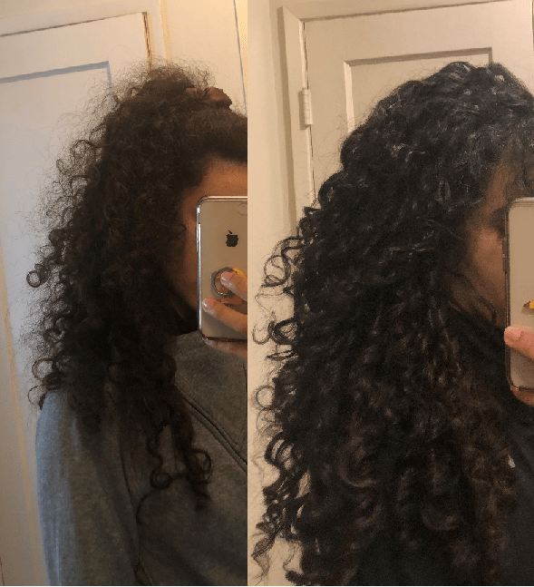 Wash Day Before and After r/curlyhair