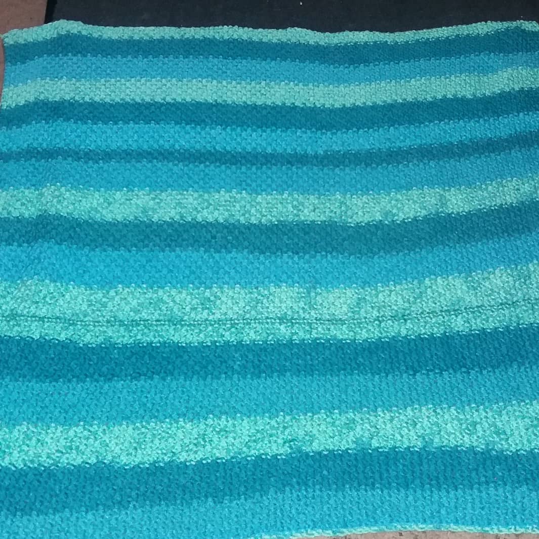 First blanket with the KB Afghan Loom r/LoomKnitting