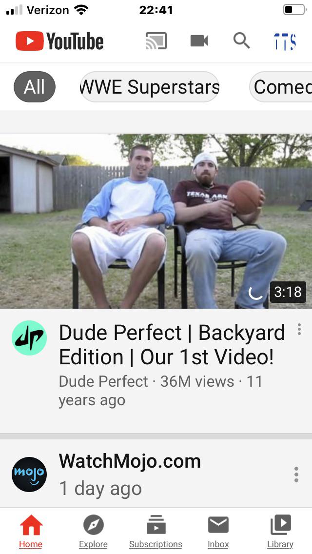 Some pls explain why the first dude perfect vid is my r/youtube