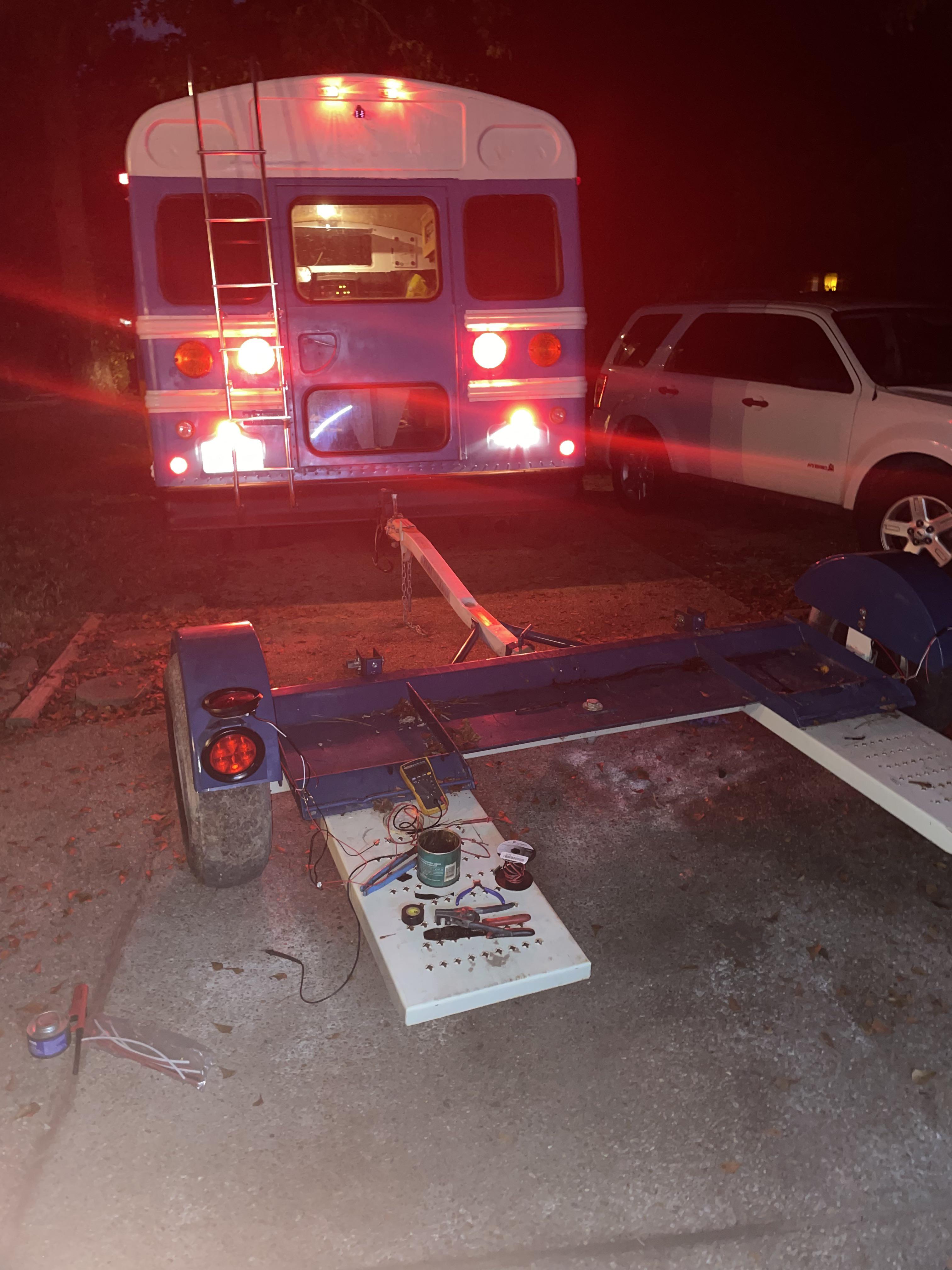 Looking to use this tow dolly with my bus, so I tapped into the wiring