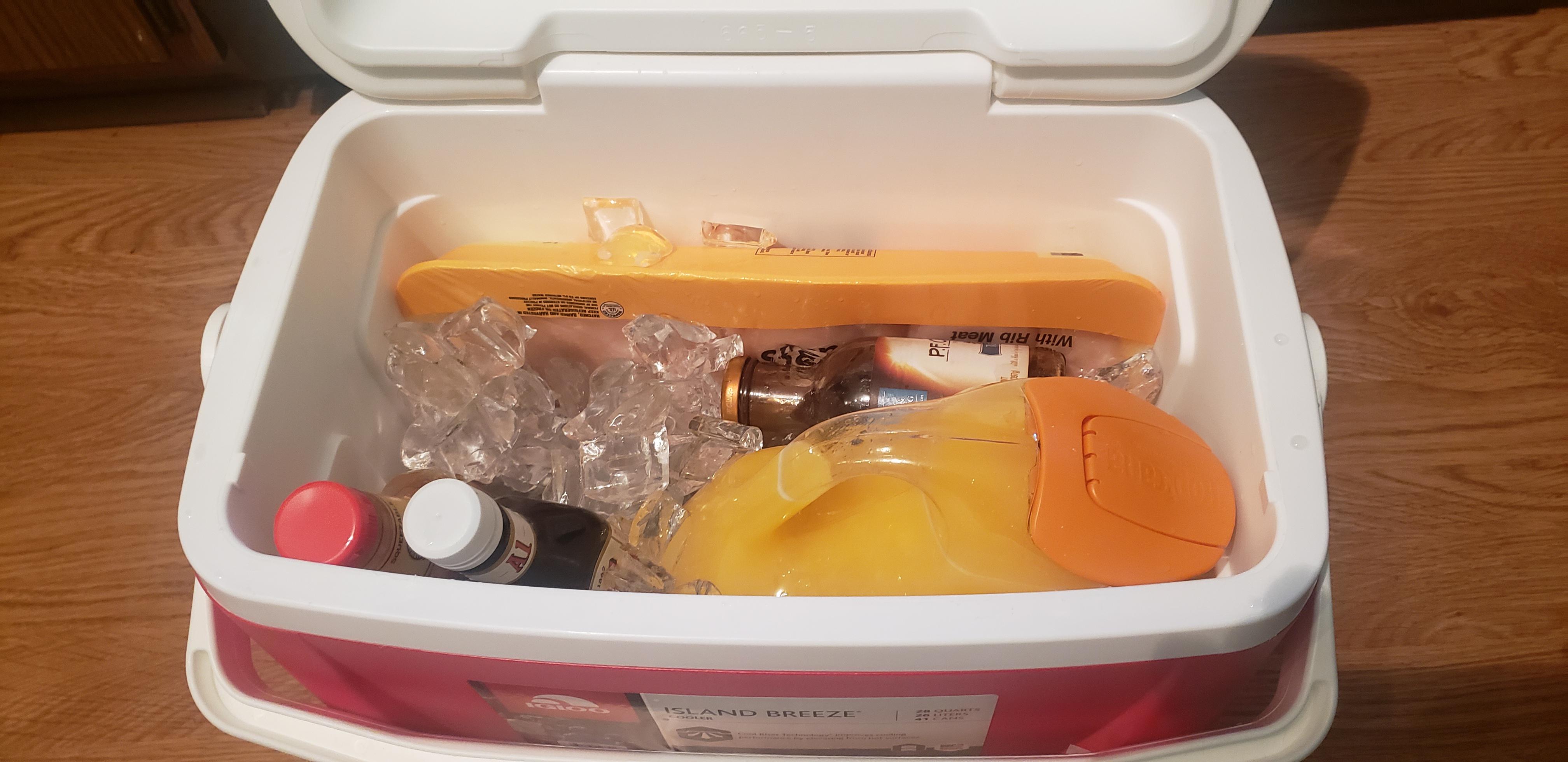 When my refrigerator breaks while at work and can't afford to throw