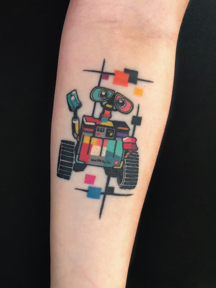 Pixar tattoo done by Polyc SJ at The Circle London (London