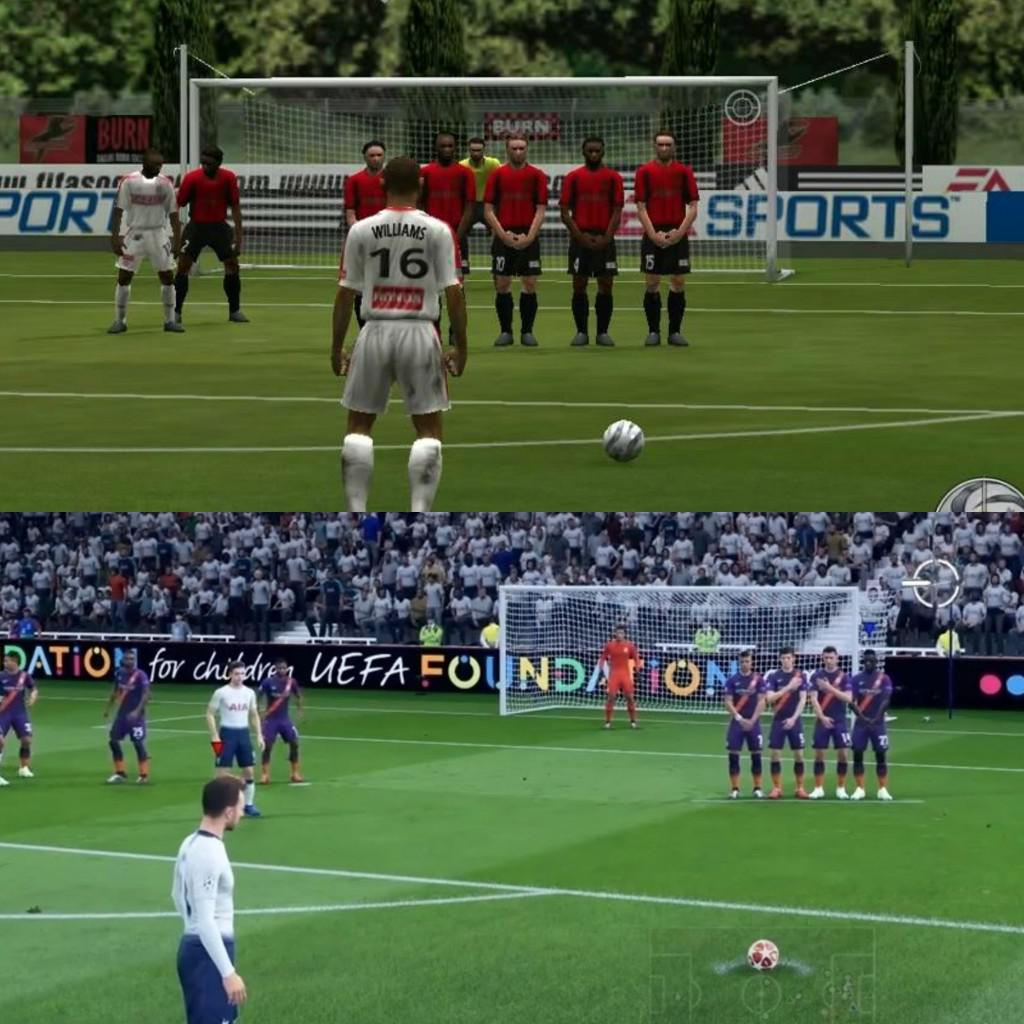 FIFA 05 vs FIFA 20 Free Kick FIFA