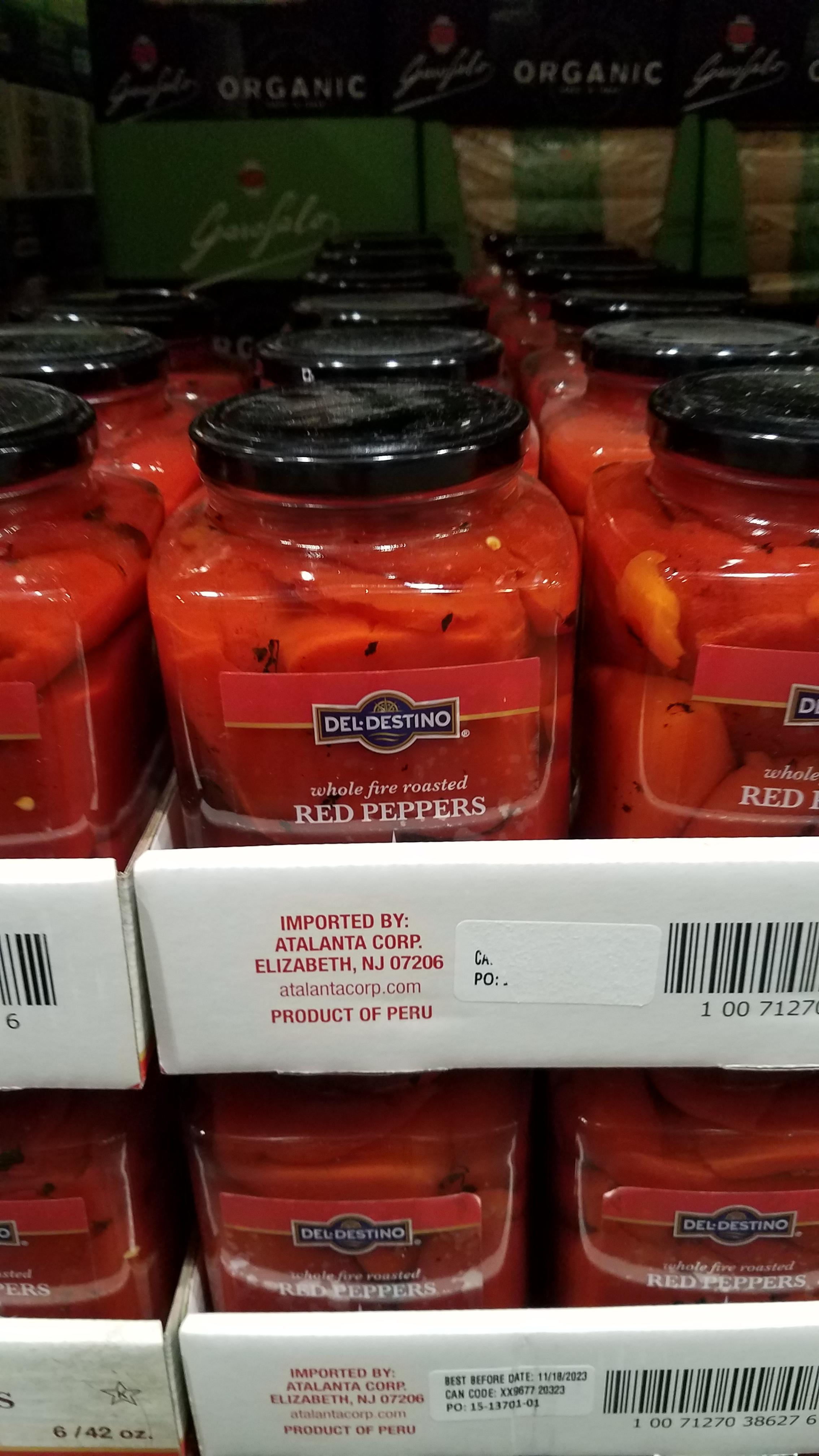 Del Destino Whole Fire Roasted Peppers longevity once opened? r/Costco