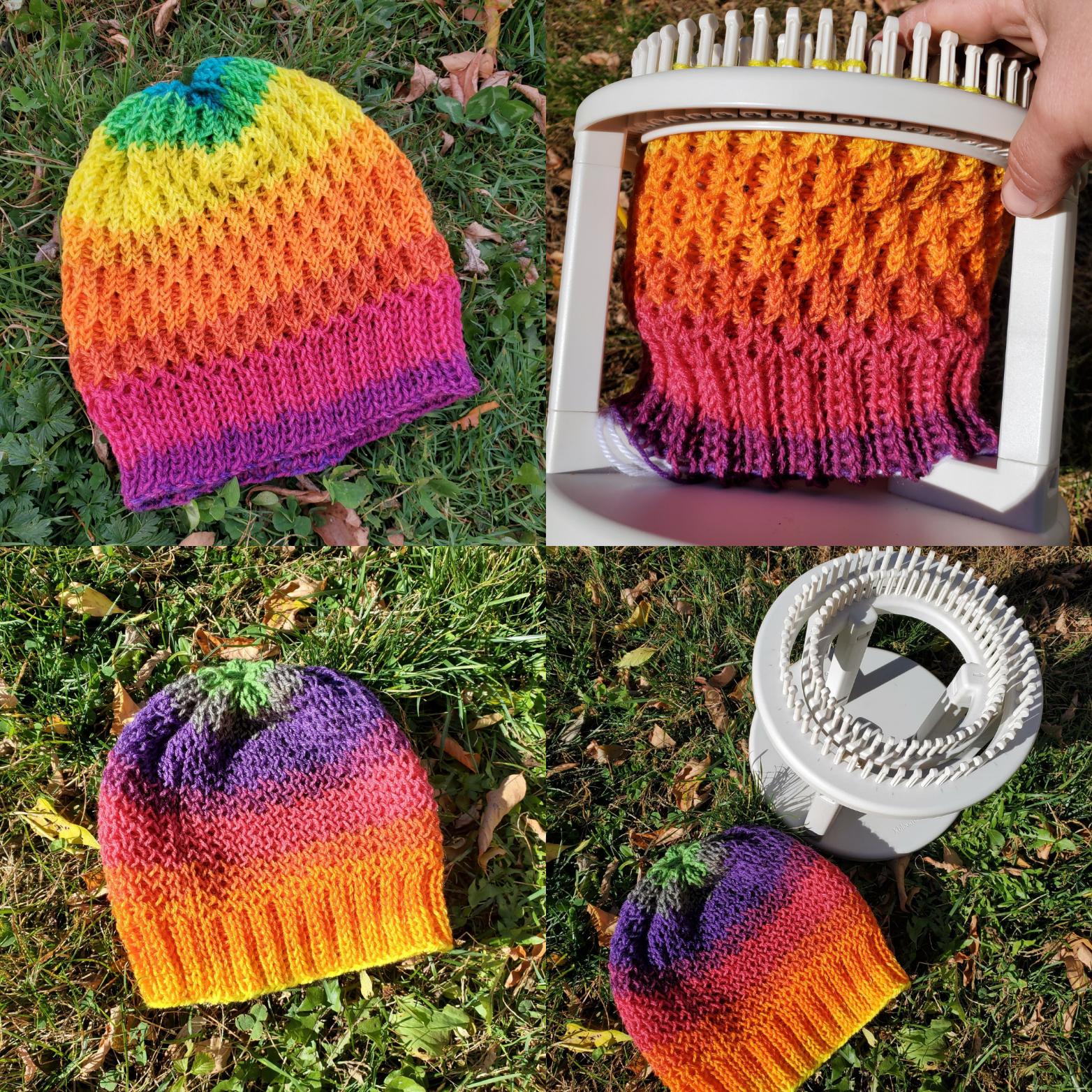 Current obsession knitting rainbow hats! Winter is coming... r/ainbow