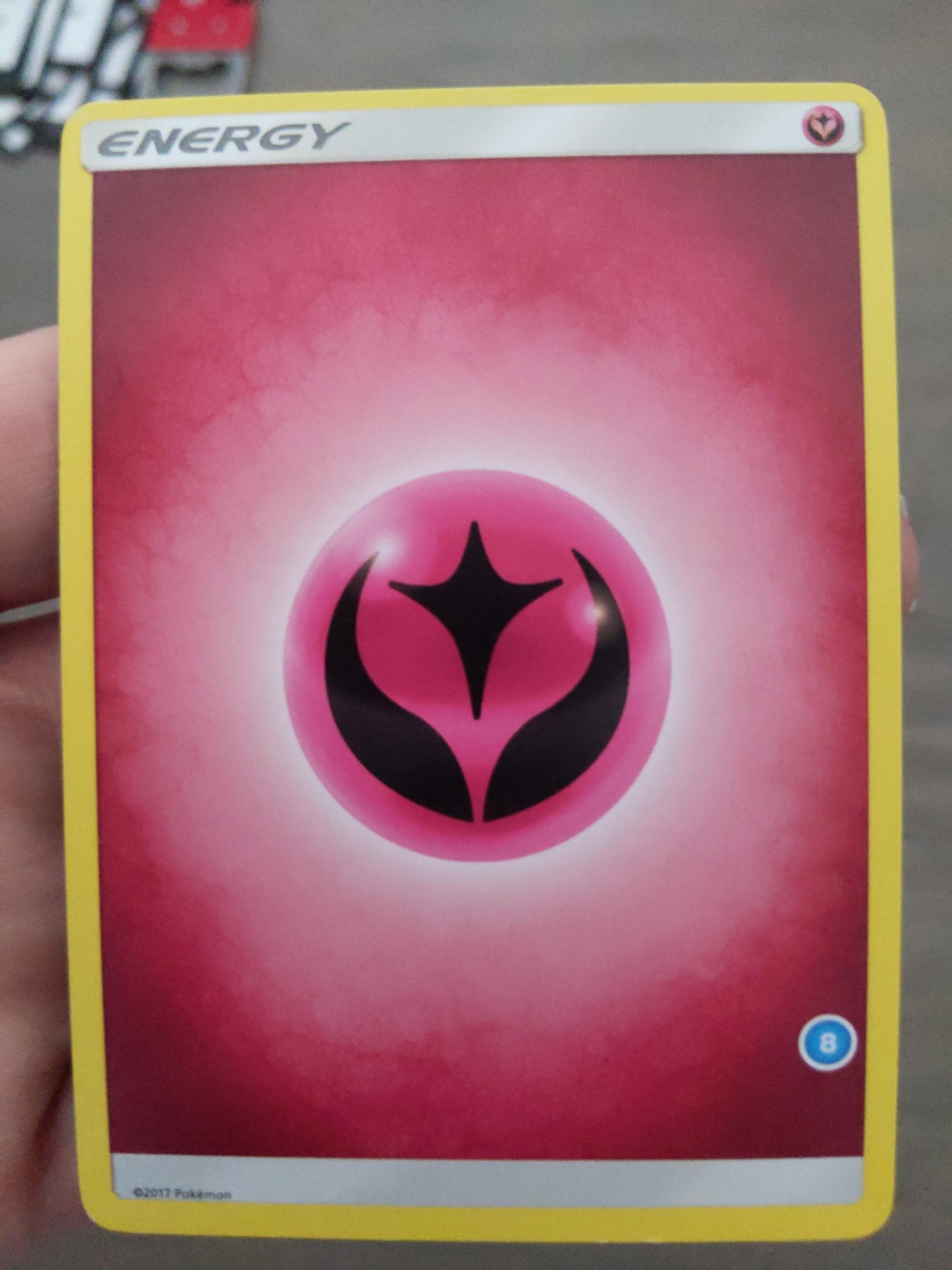 Does anyone know anything about this energy card with an 8 in a blue circle? I've never seen it