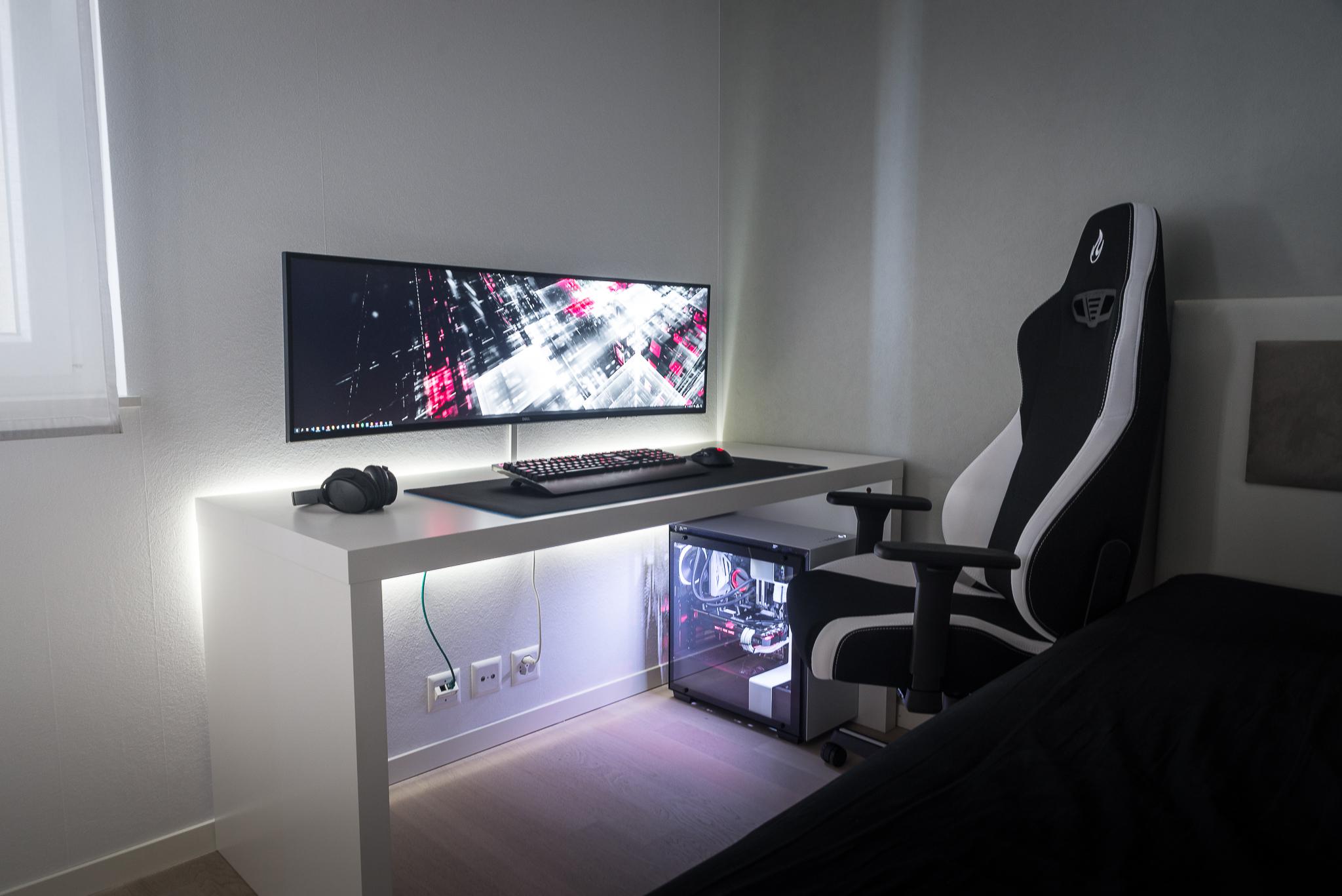 IKEA Malm Gaming Setup Desk, 43 OFF