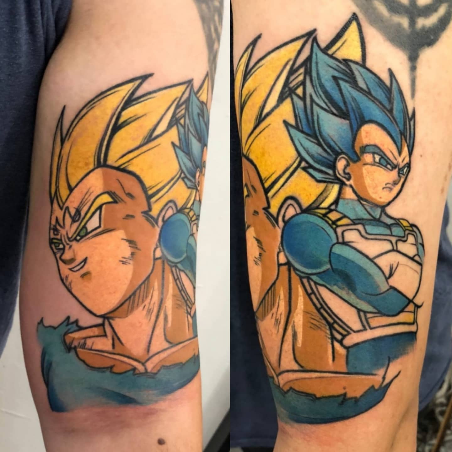 My Vegeta piece done by Jay at Axiom Tattoo in San Diego, California
