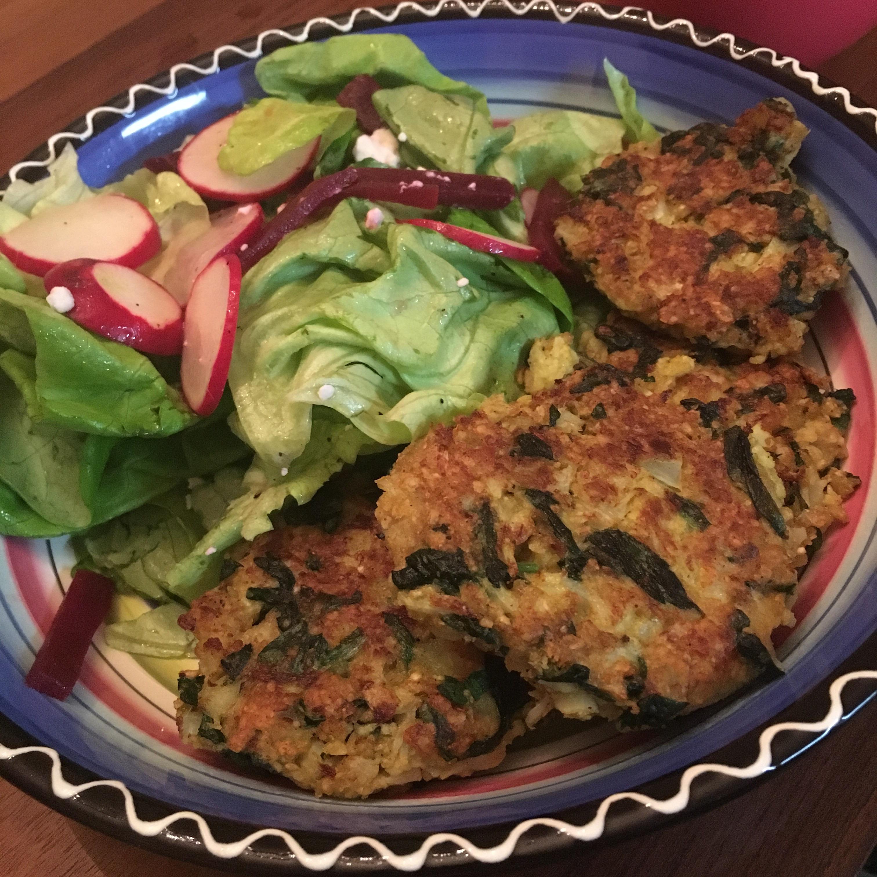 Vadouvan Spiced Vegetable Fritters r/blueapron