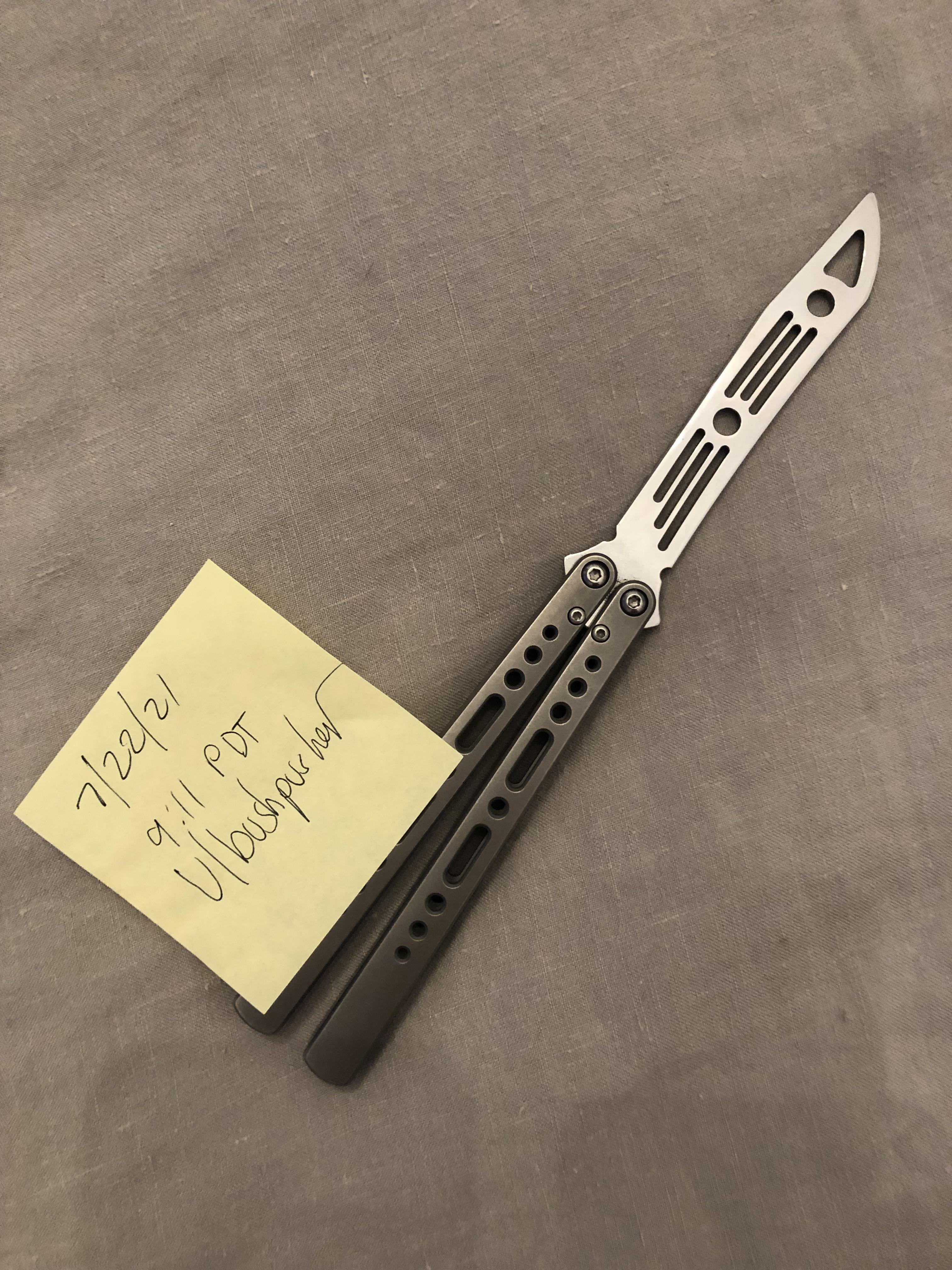 WTS NRB Nemesis polished blade, thru bushings (full floating washers