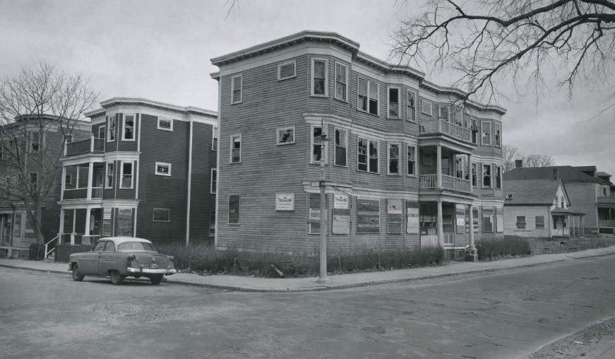 Blocks of Abandoned Apartments, Dorchester, Boston, 1961 Boston lost