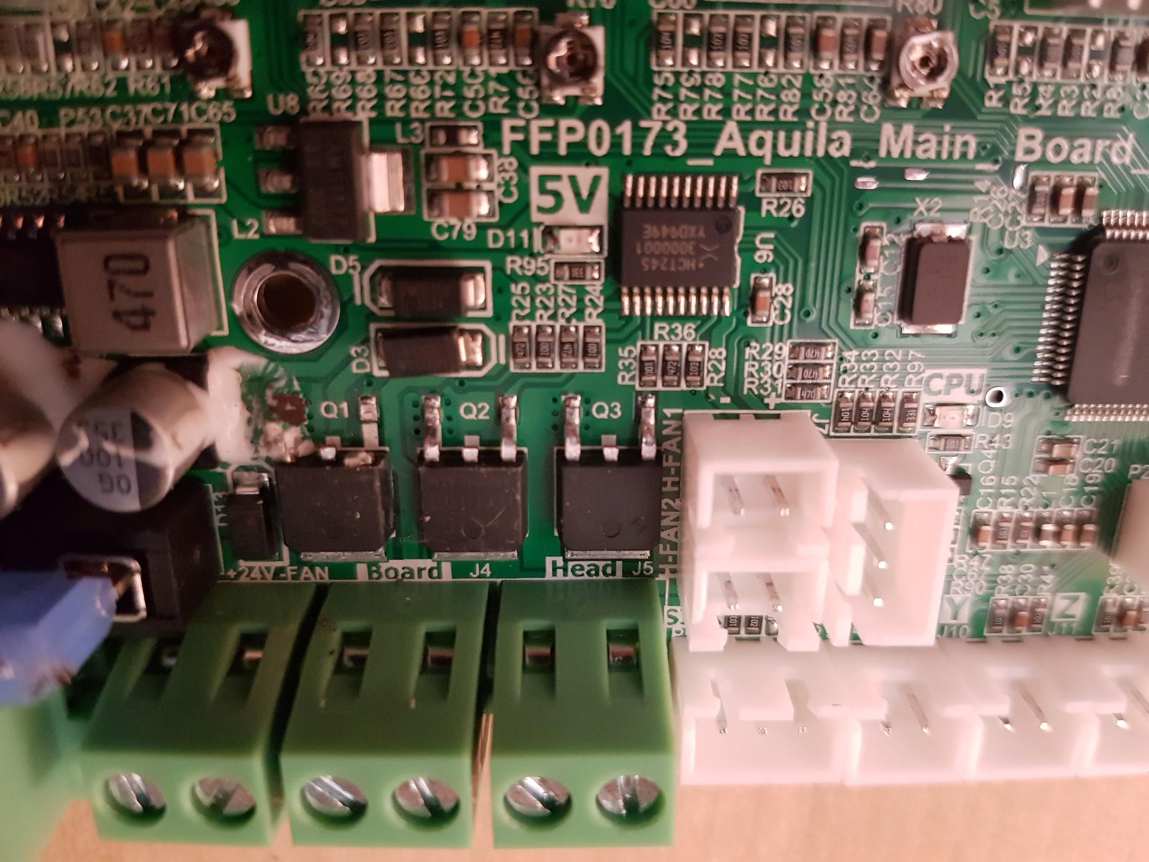 For future reference, on the left appears to be the mosfet controlling