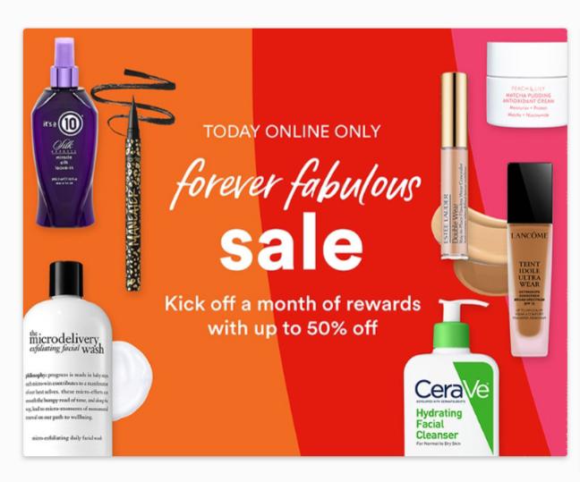 Ulta Forever Fabulous Sale Deals Up To 50 Off On Makeup, Skincare