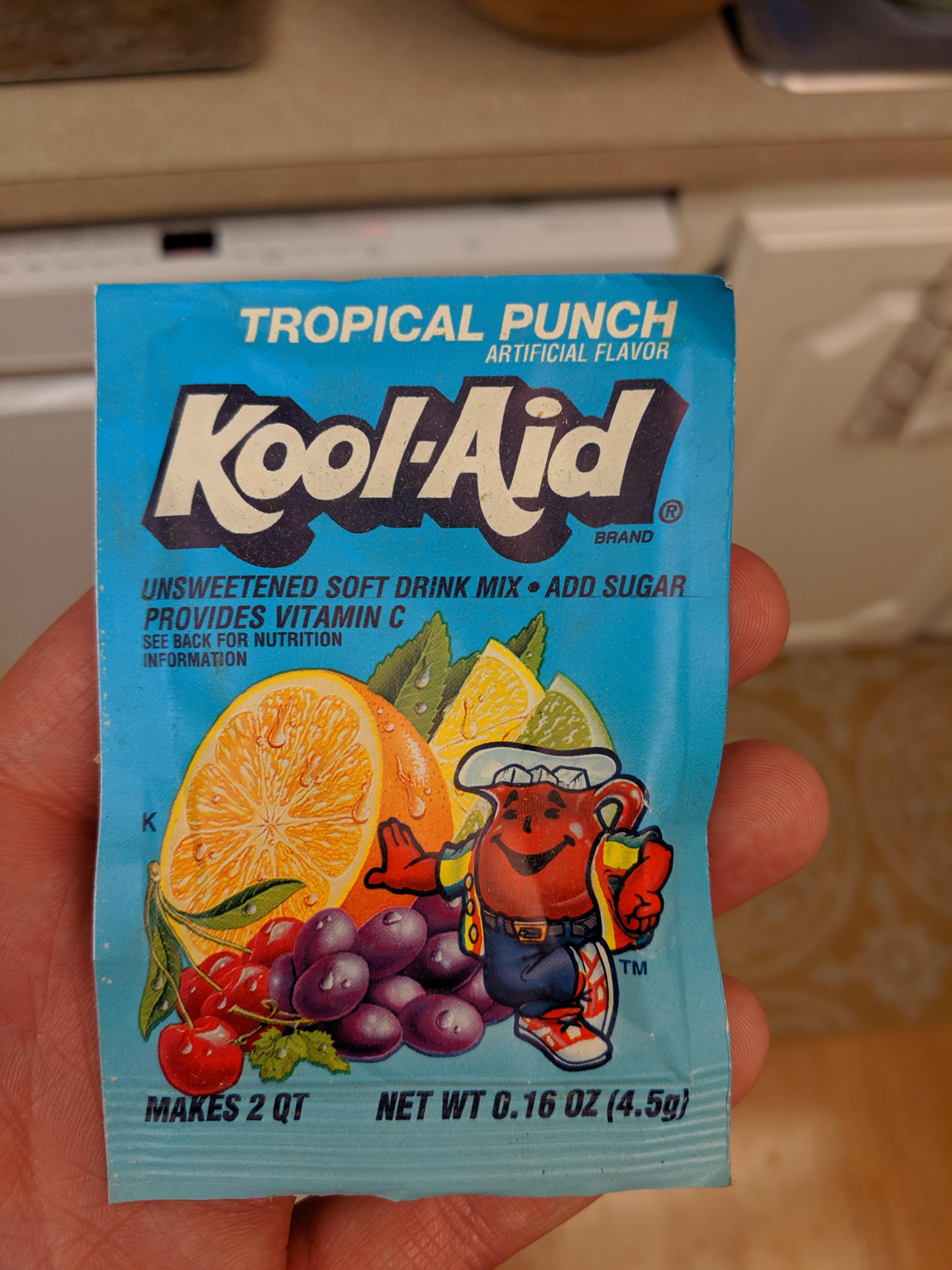 1990's KoolAid mix packet r/nostalgia