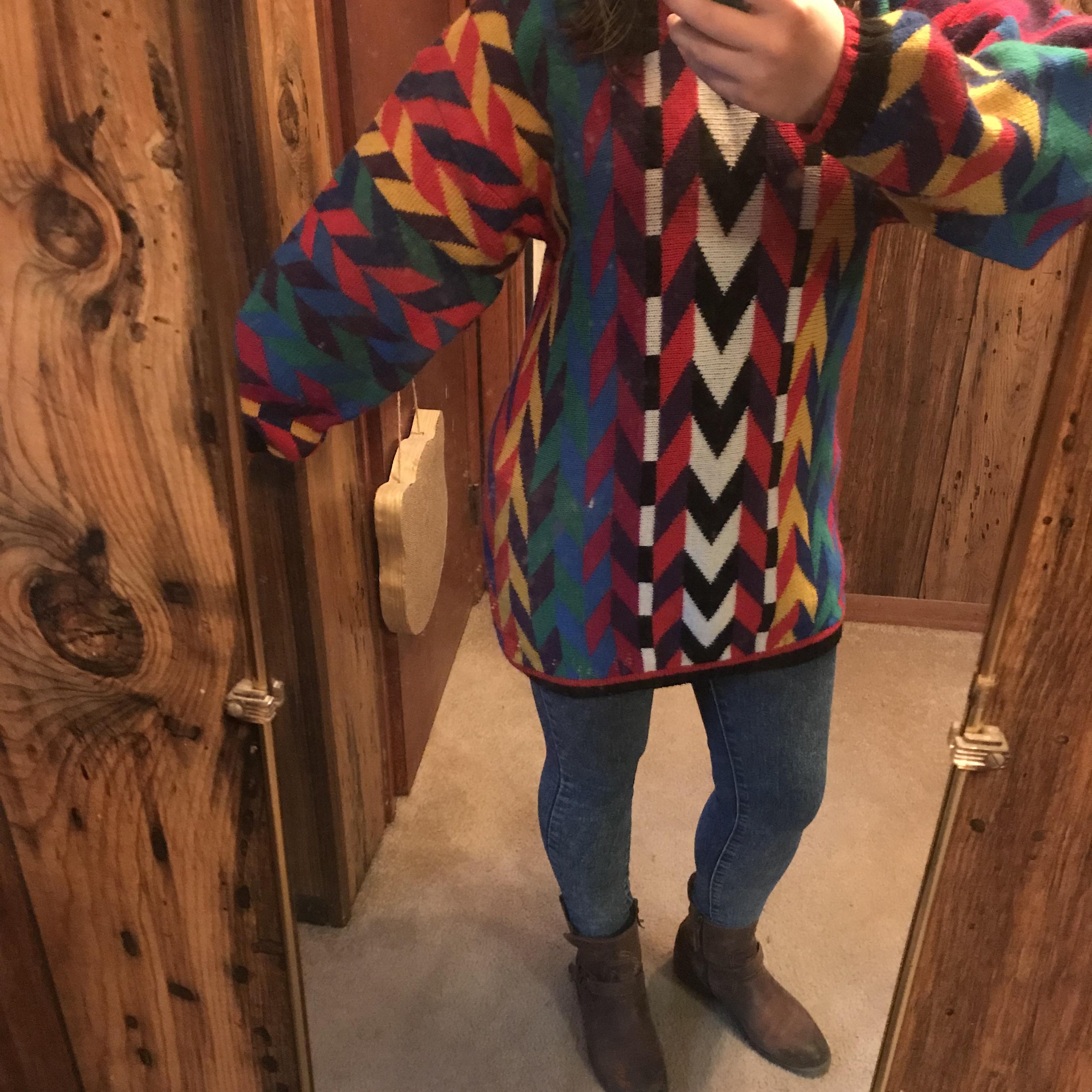 5 vintage Oui brand sweater. this is it. I’ve reached peak sweater