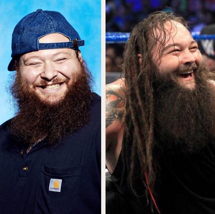 Ever see Action Bronson and Bray Wyatt in the same place? r/funny