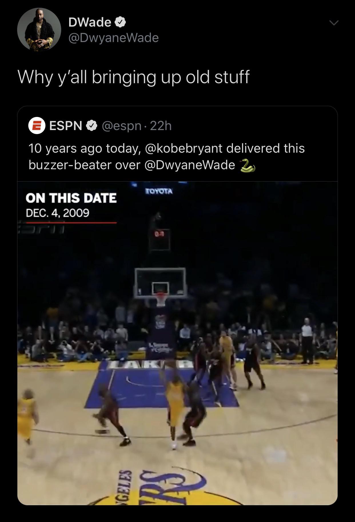 Dwyane Wade Still Feels THAT Shot 😂 lakers